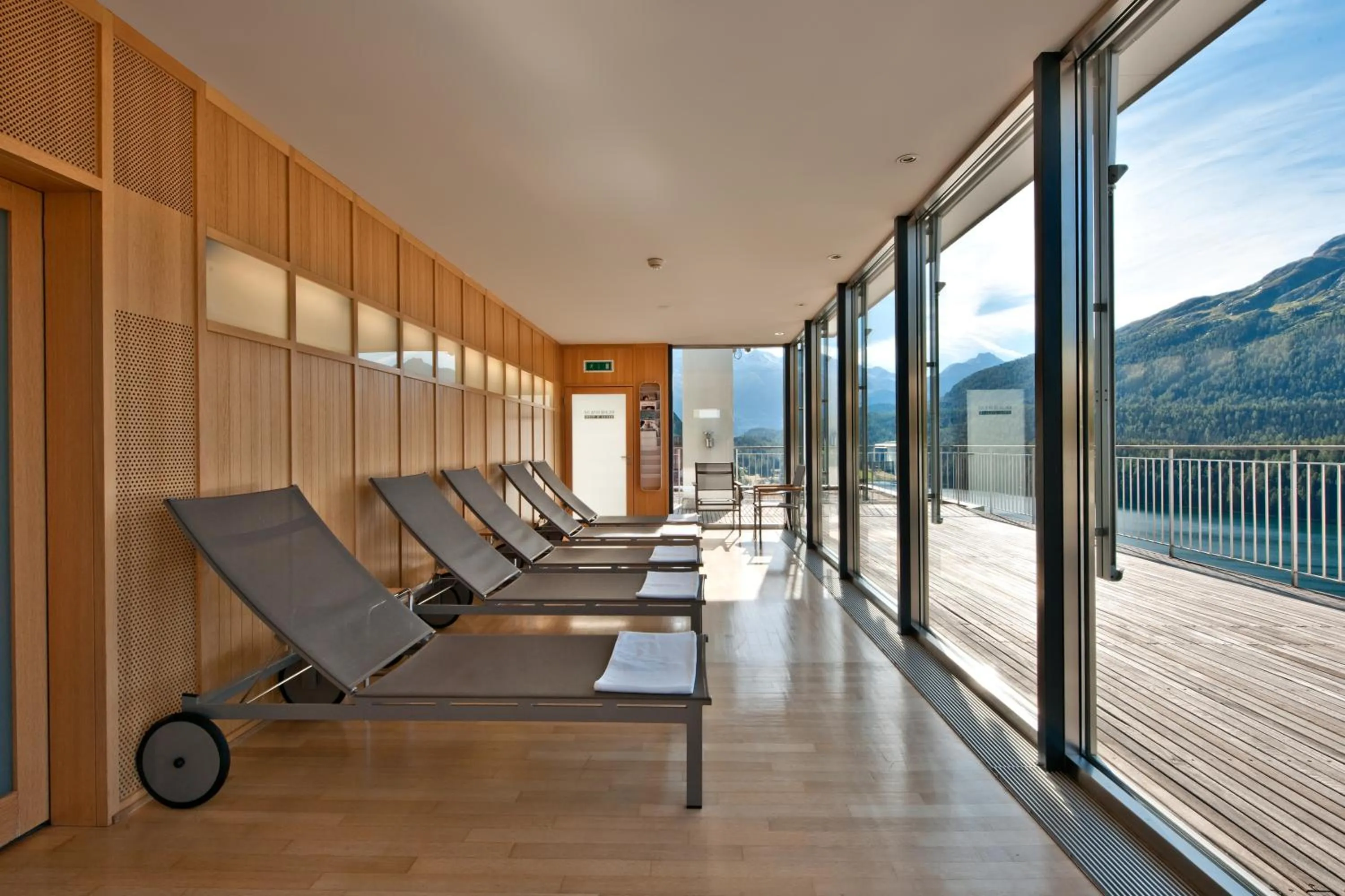 Balcony/Terrace in Hotel Schweizerhof St. Moritz