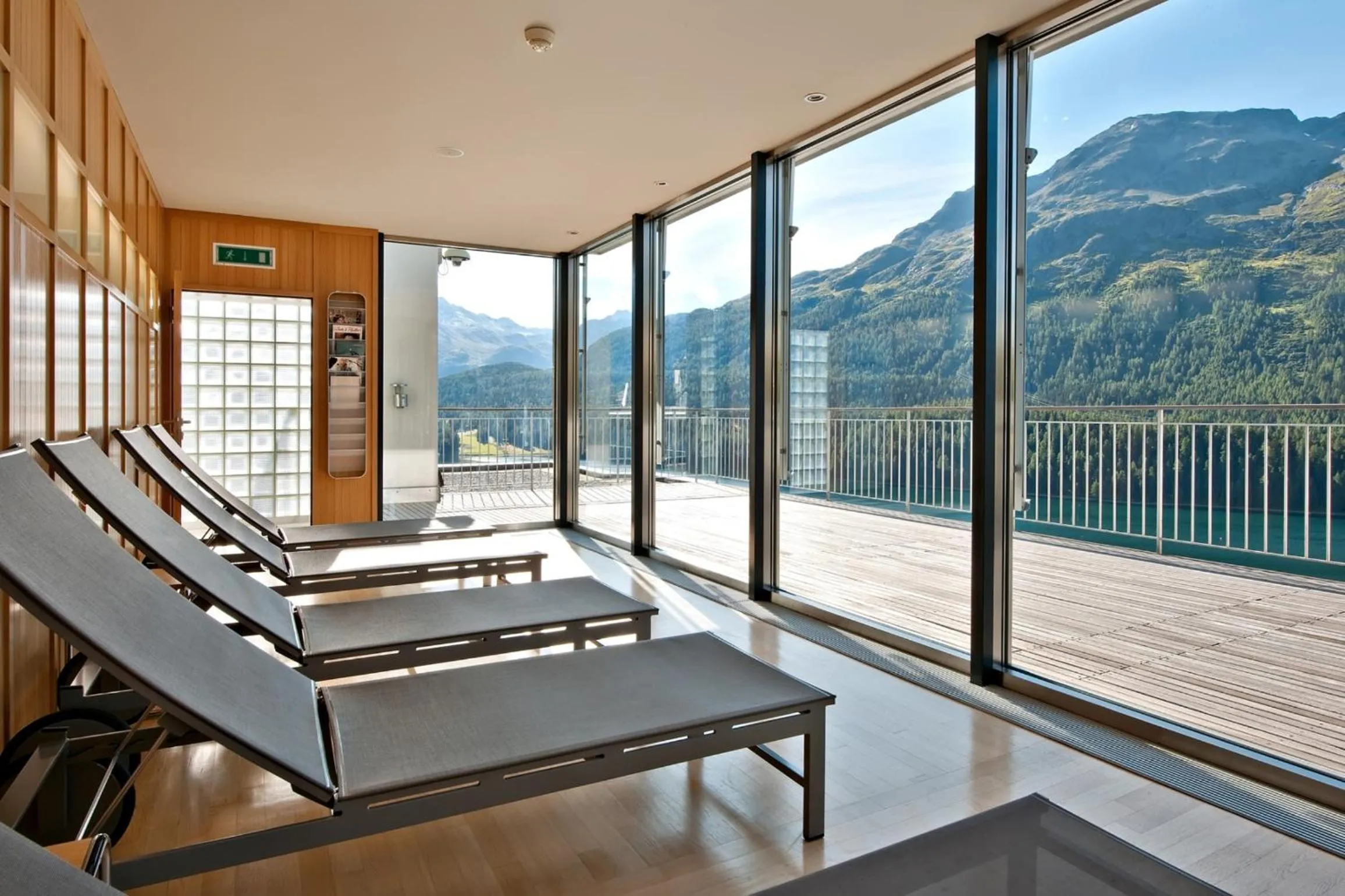 Sauna in Hotel Schweizerhof St. Moritz