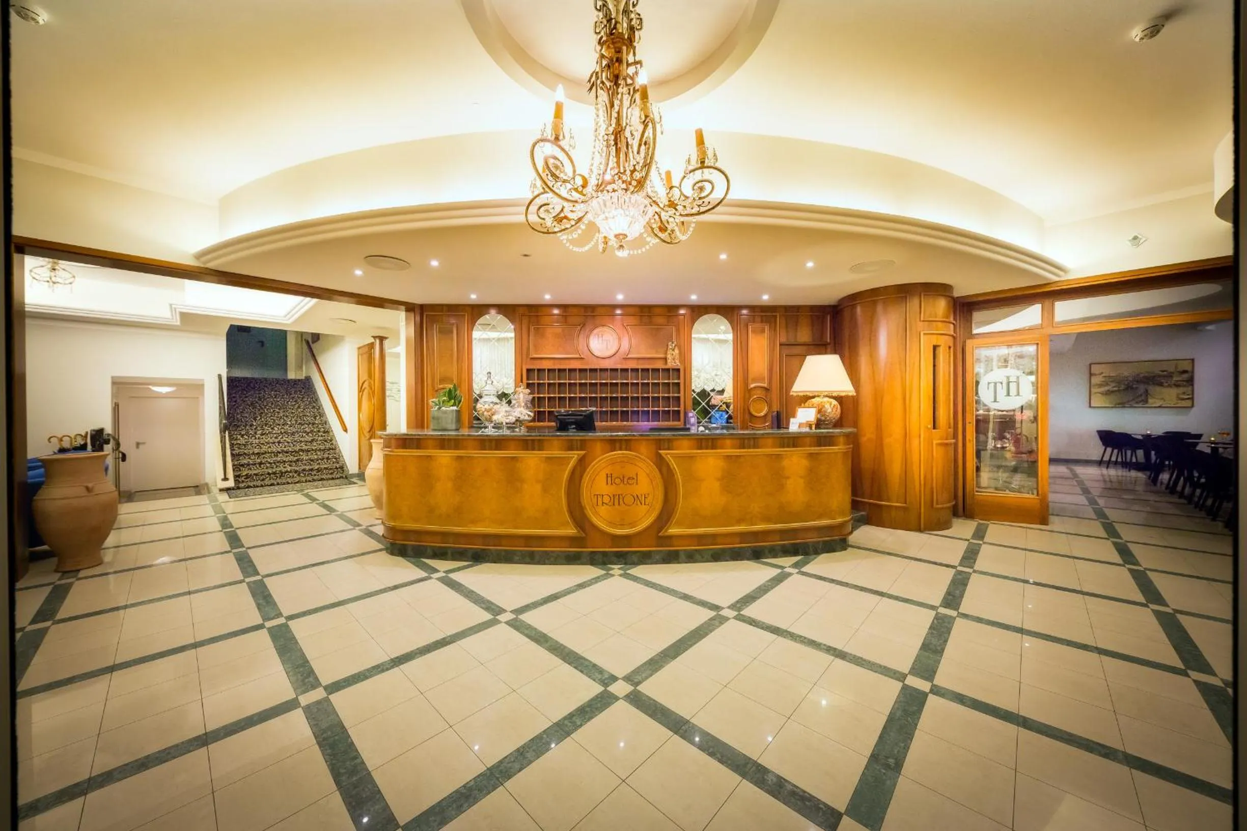 Lobby or reception in Hotel Tritone