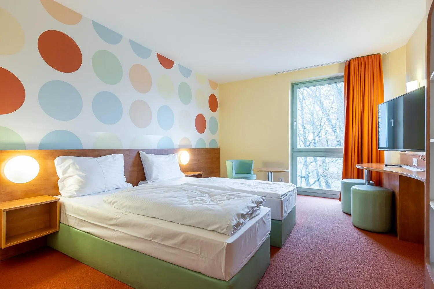 Bed in Hotel Holledau