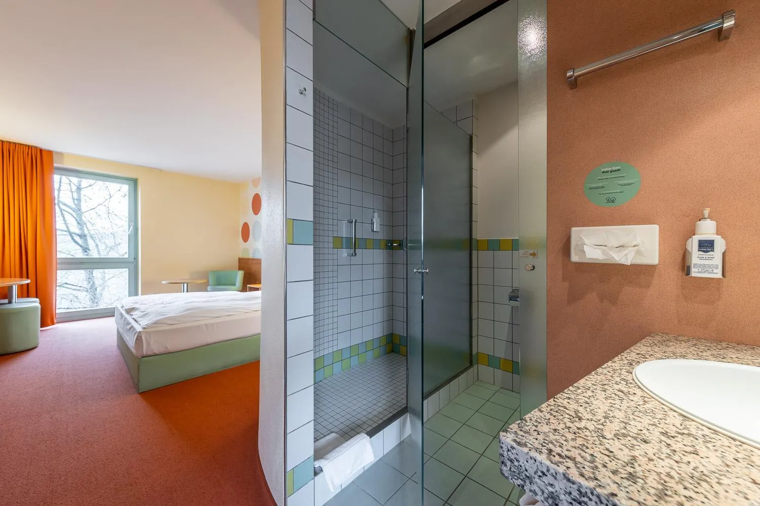 Bed in Hotel Holledau