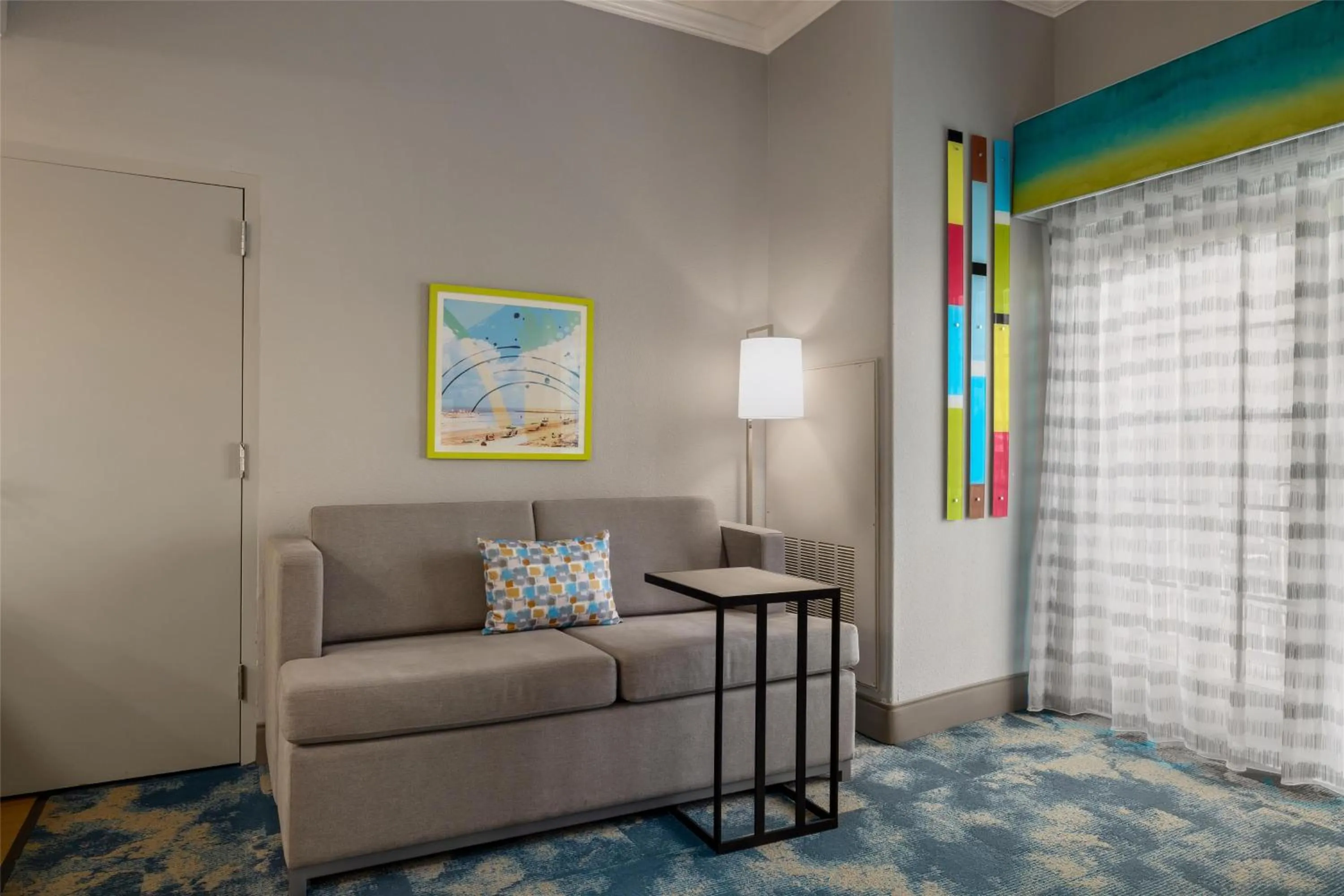 Living room in Hampton Inn & Suites Galveston