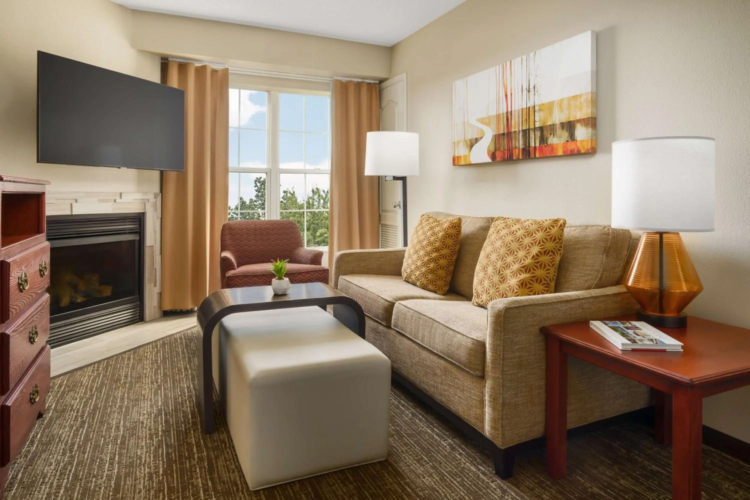 Living room in Homewood Suites by Hilton Providence-Warwick