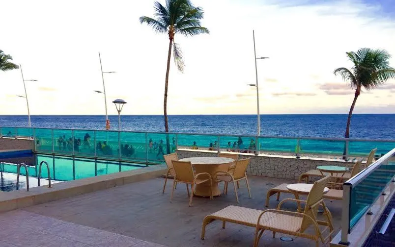 Balcony/Terrace in Apart Flat Farol da Barra