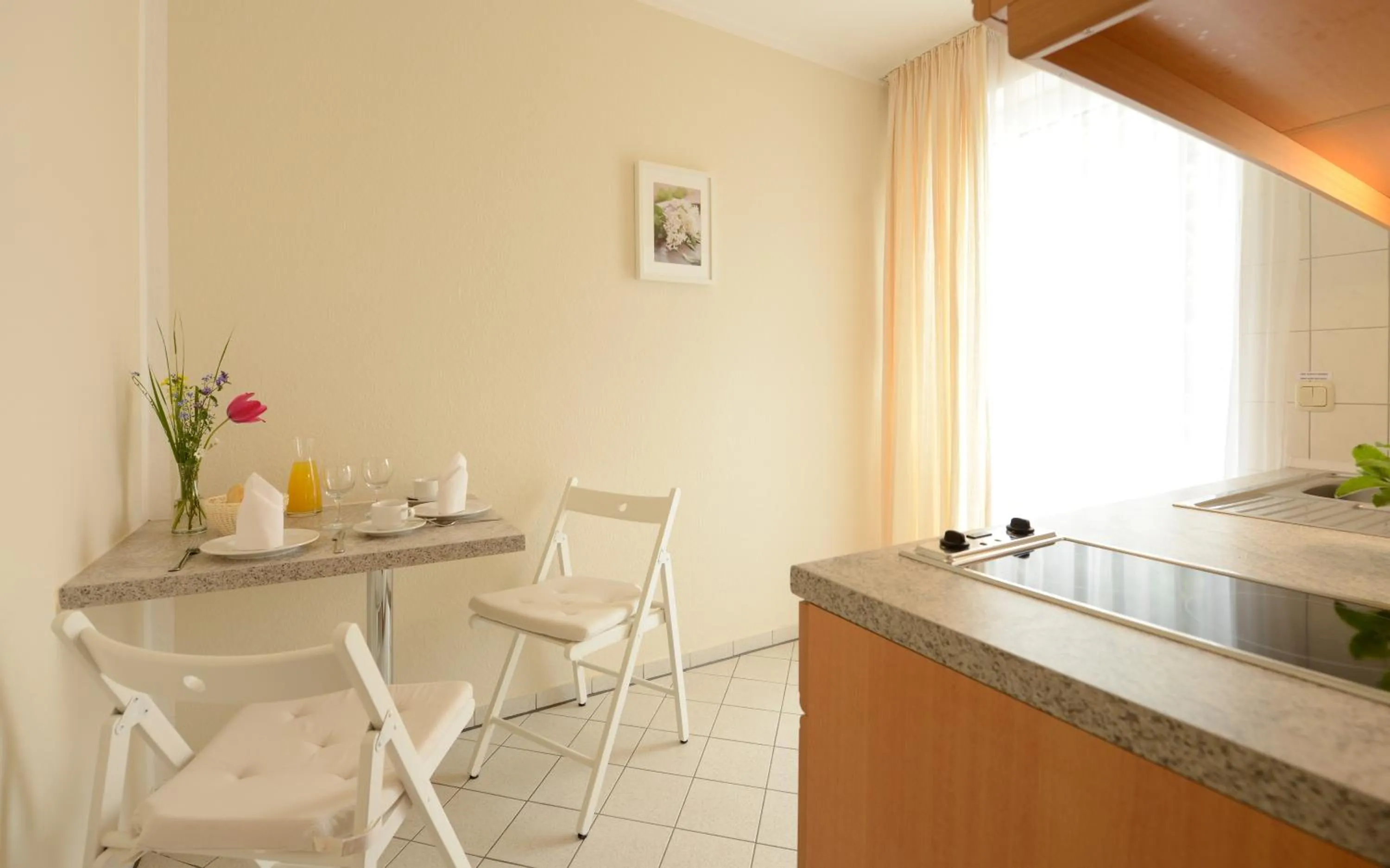 Kitchen or kitchenette in Hotelanlage Tarnewitzer Hof