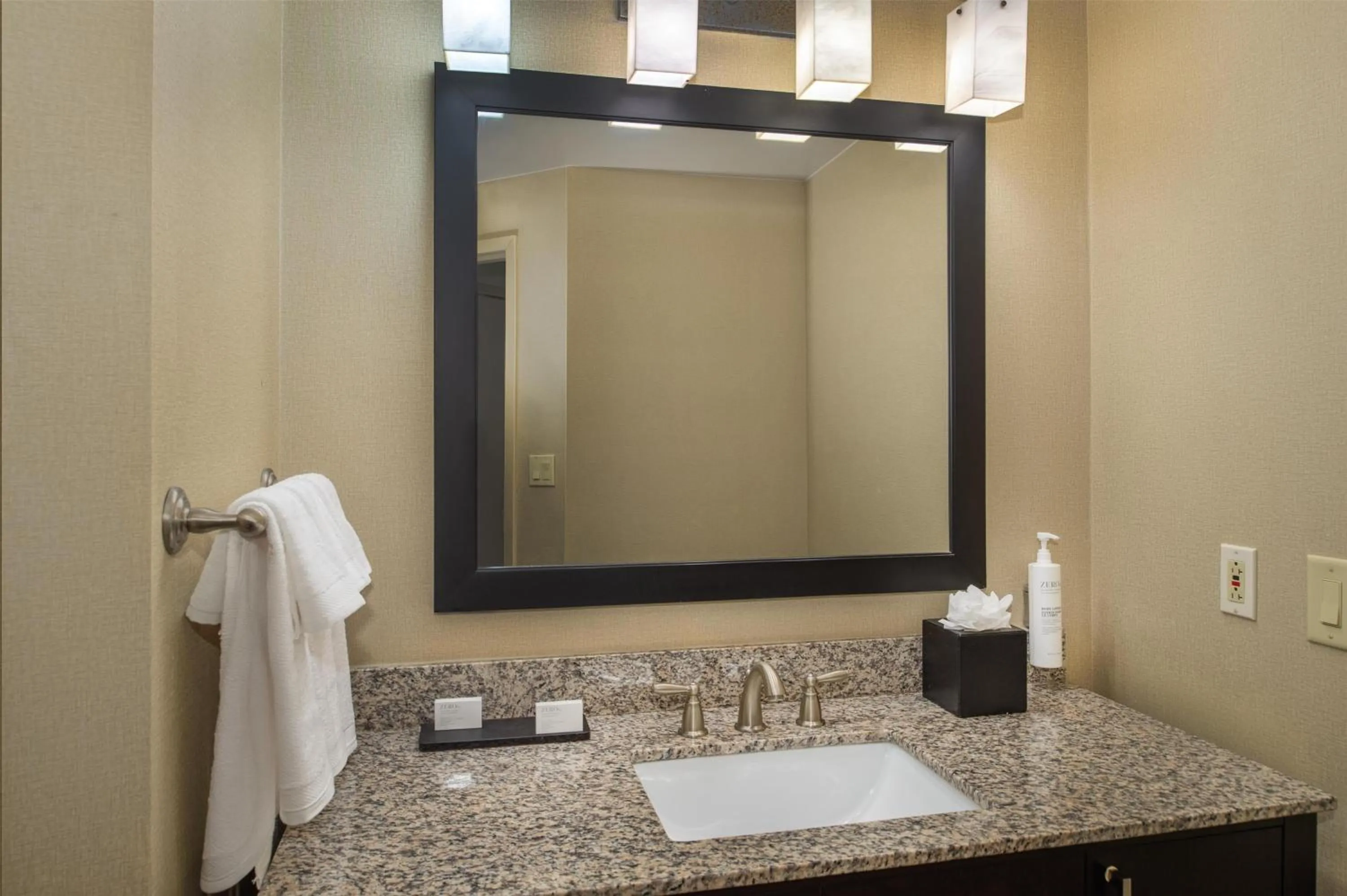 Bathroom in Embassy Suites by Hilton St Louis Airport