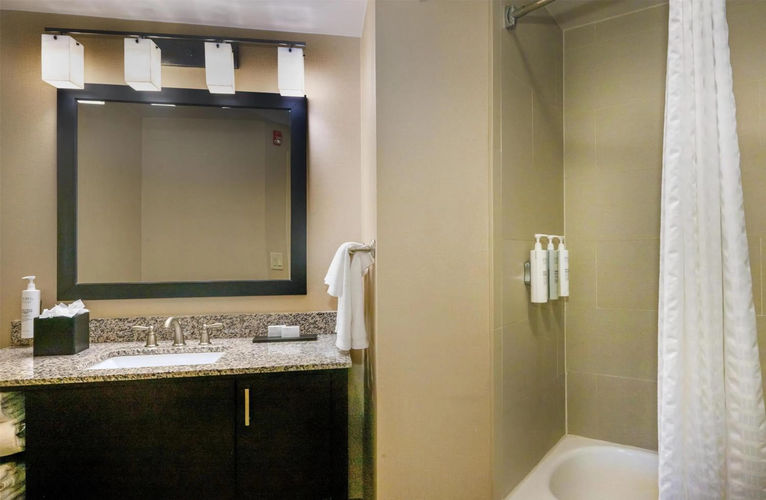 Bathroom in Embassy Suites by Hilton St Louis Airport