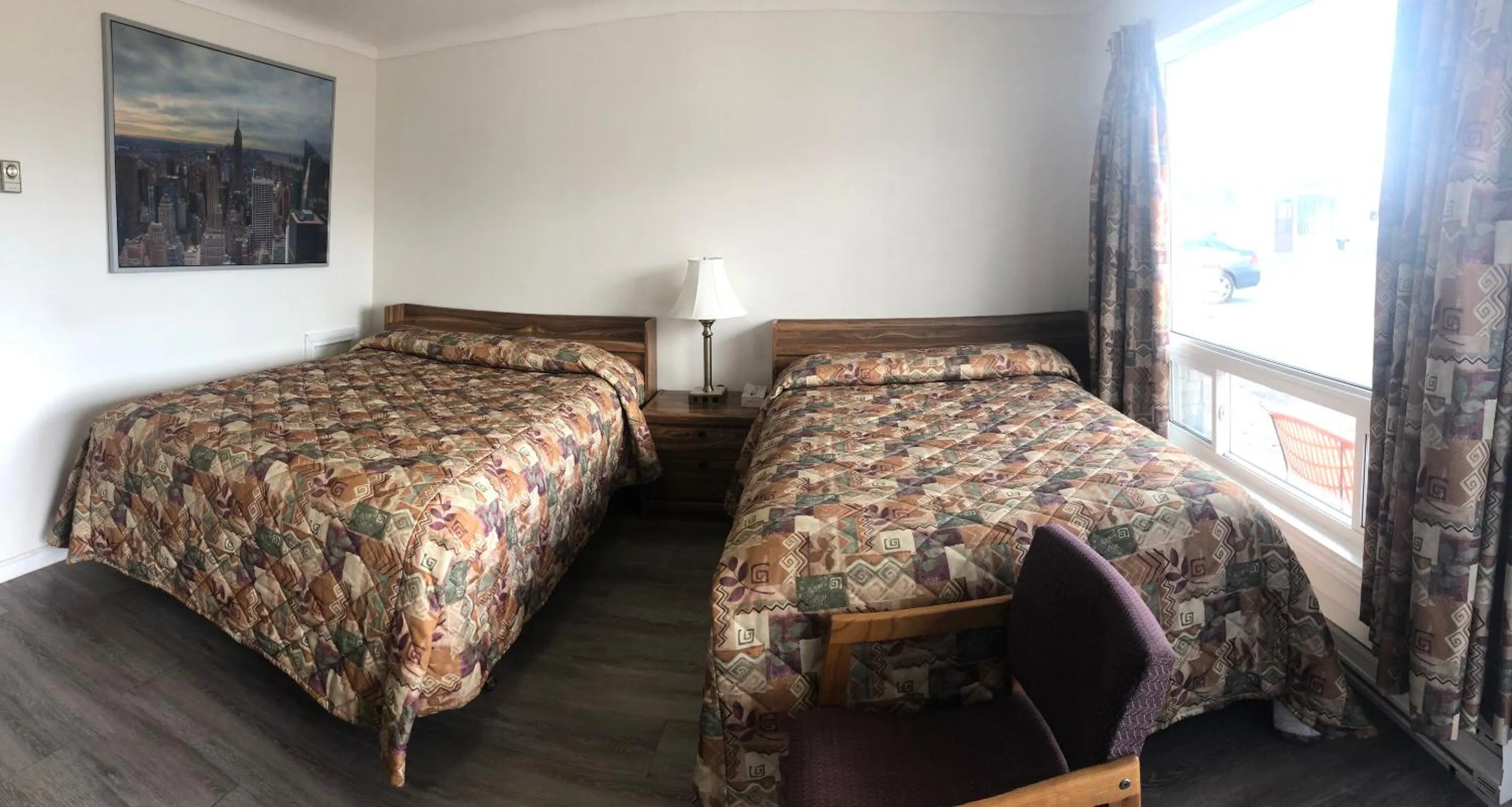 Bed in Century Motel