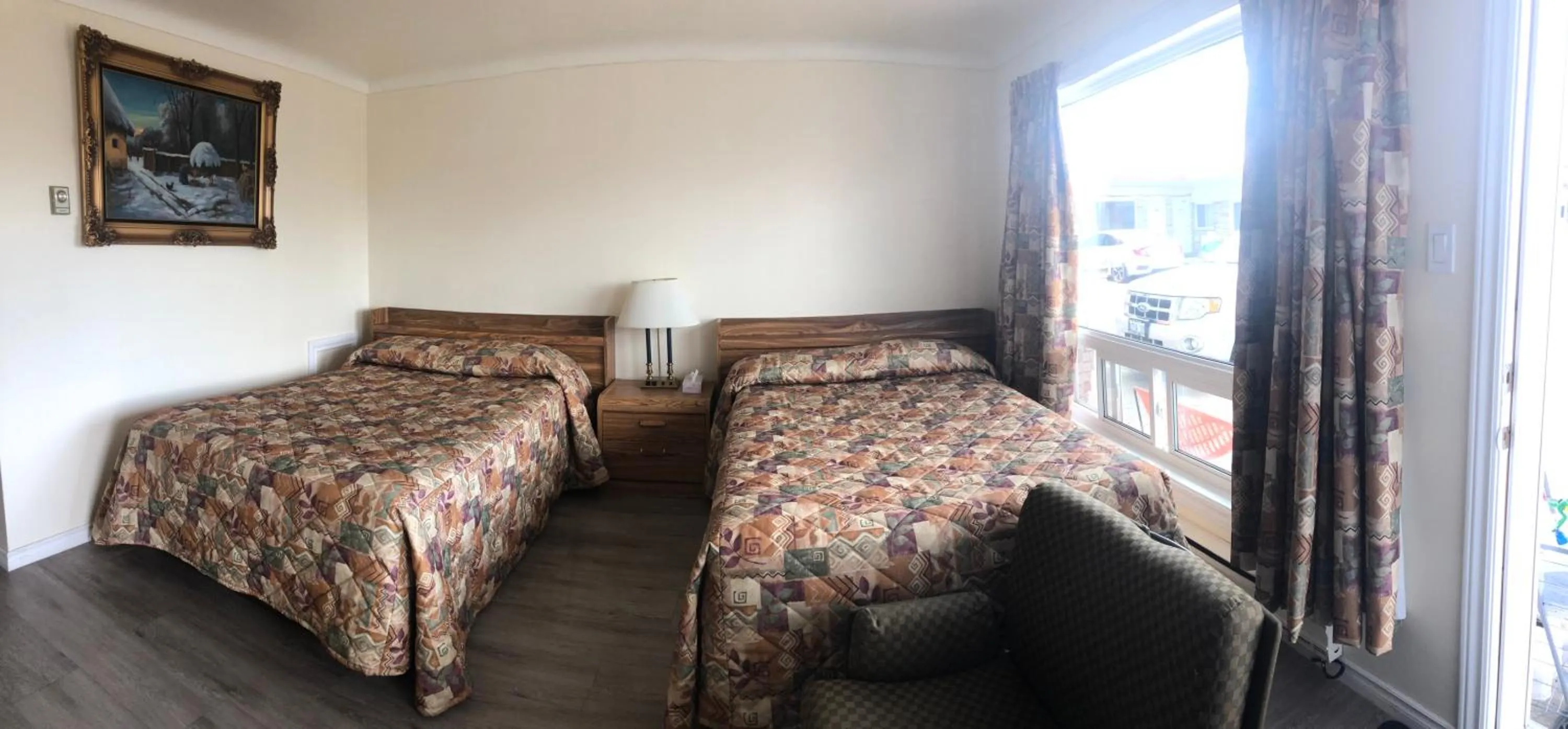 Bed in Century Motel