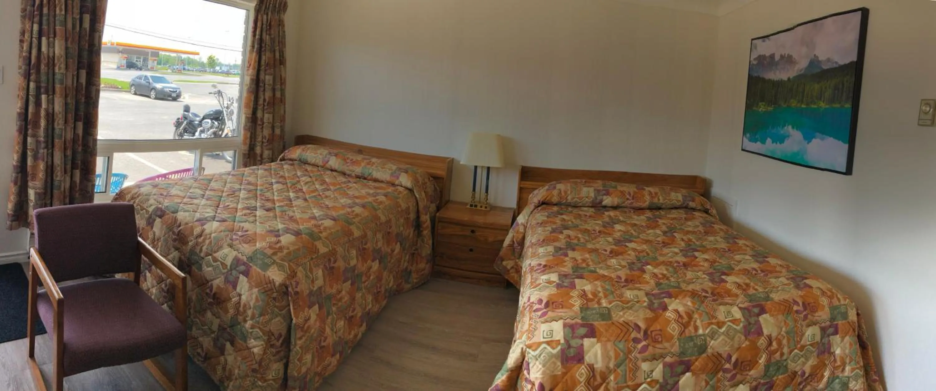 Bed in Century Motel