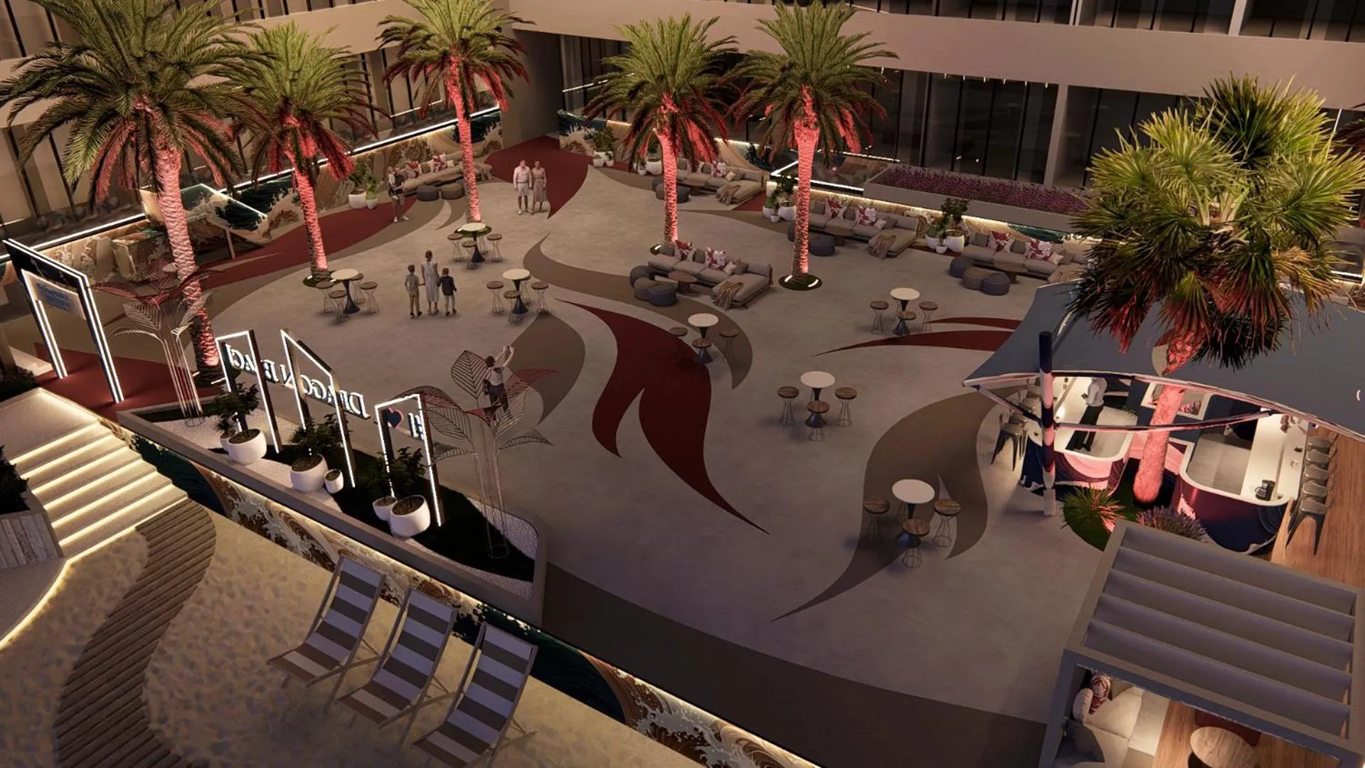 Evening entertainment in Dragon Beach Hotel