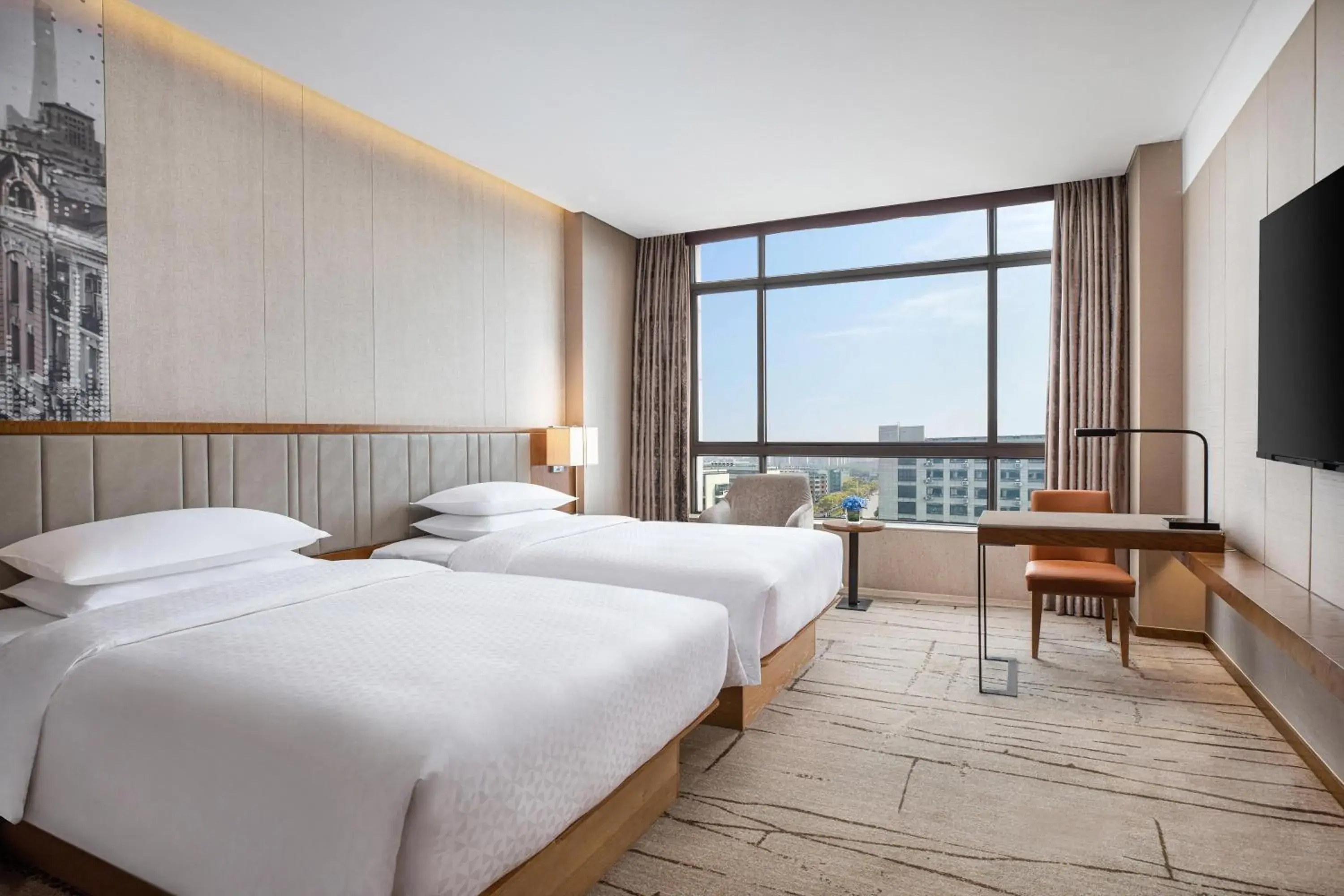 Executive Room with Guest Room with 2 Twin/Single Bed(s), City view in Four Points by Sheraton Shanghai, Kangqiao Executive Room with Guest Room with 2 Twin/Single Bed(s), City view in Four Points by Sheraton Shanghai, Kangqiao