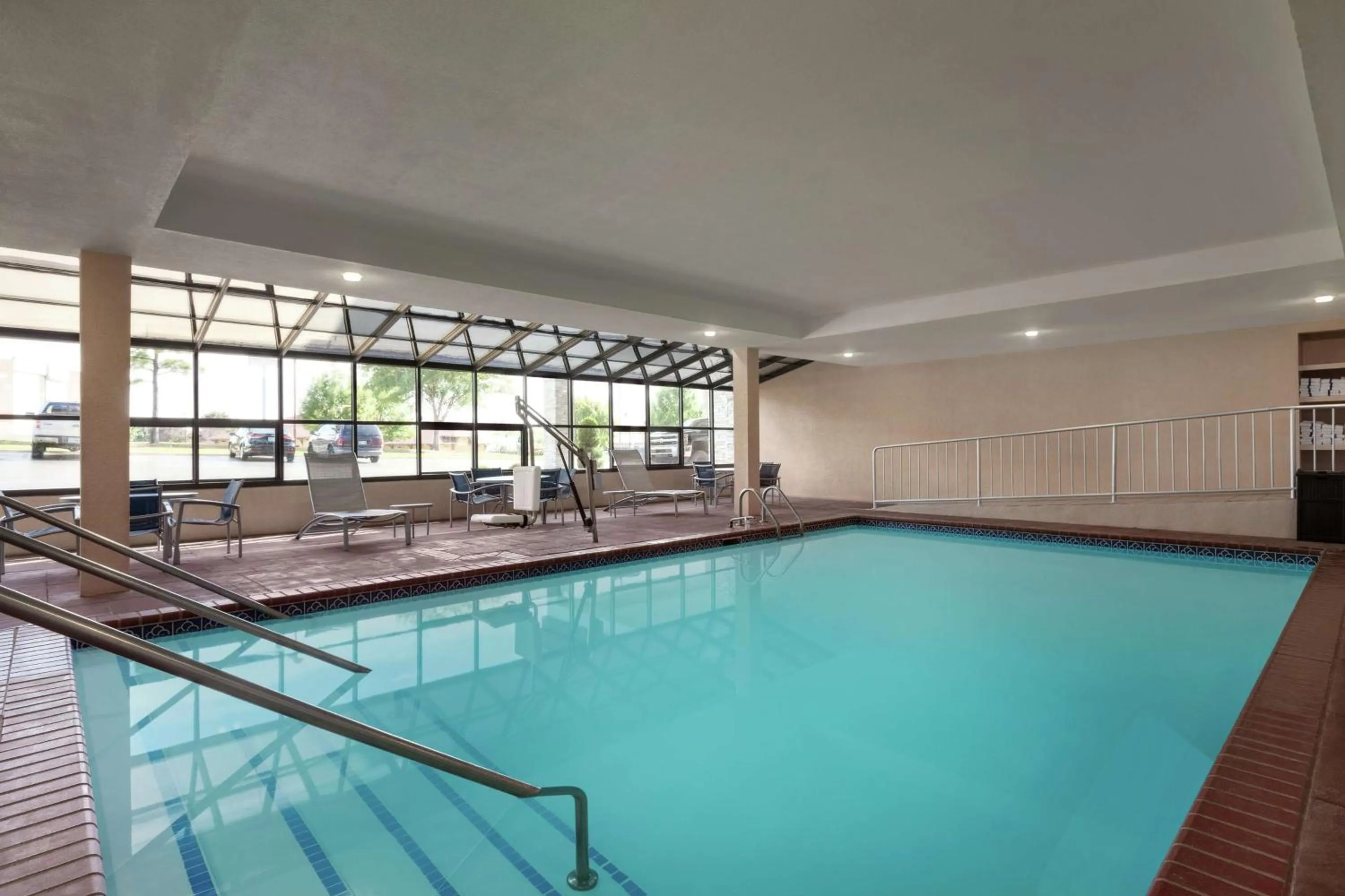 Pool view in Hampton by Hilton Oklahoma City I-40 East- Tinker AFB