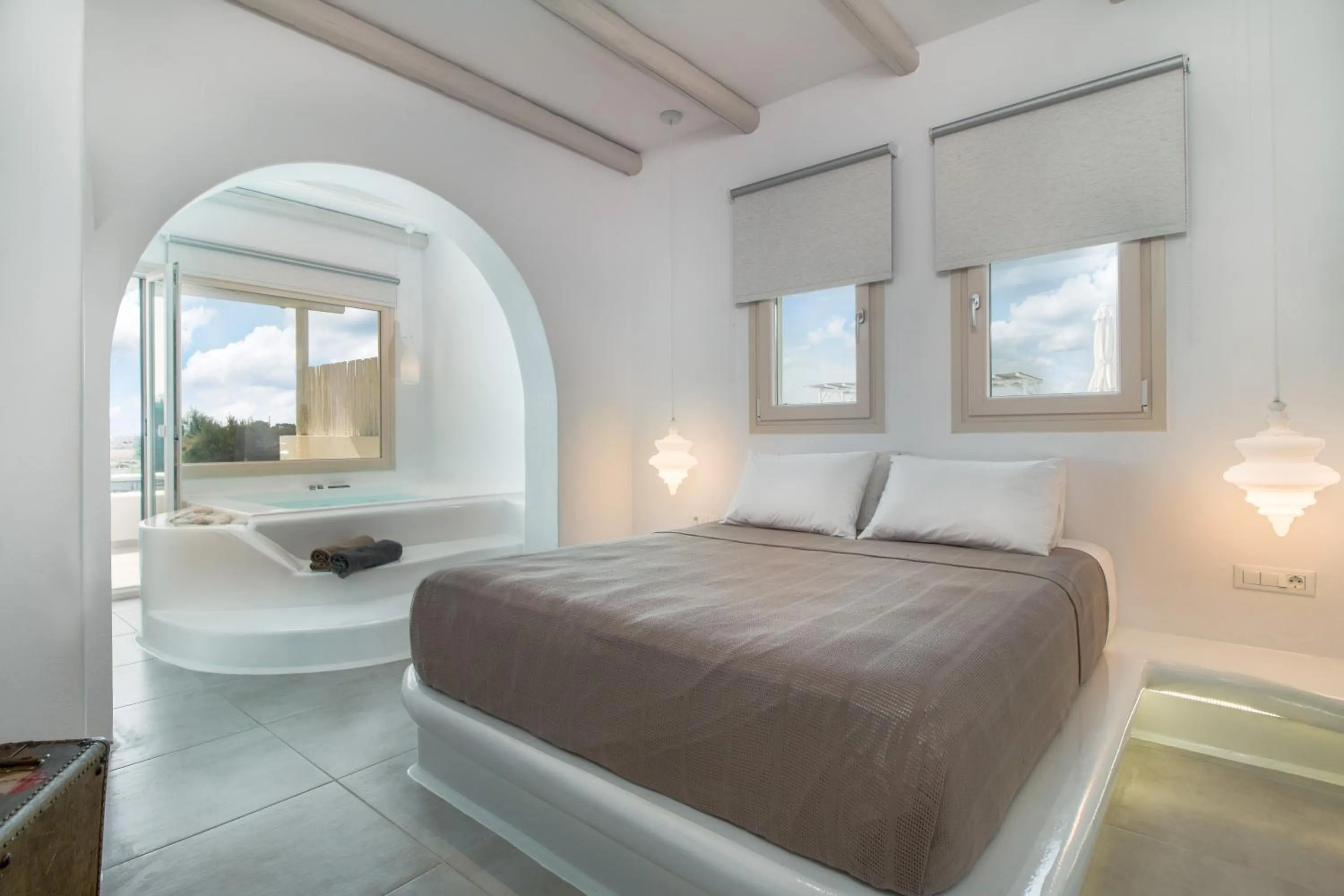 Bedroom, Bed in Iphimedeia Luxury Hotel & Suites