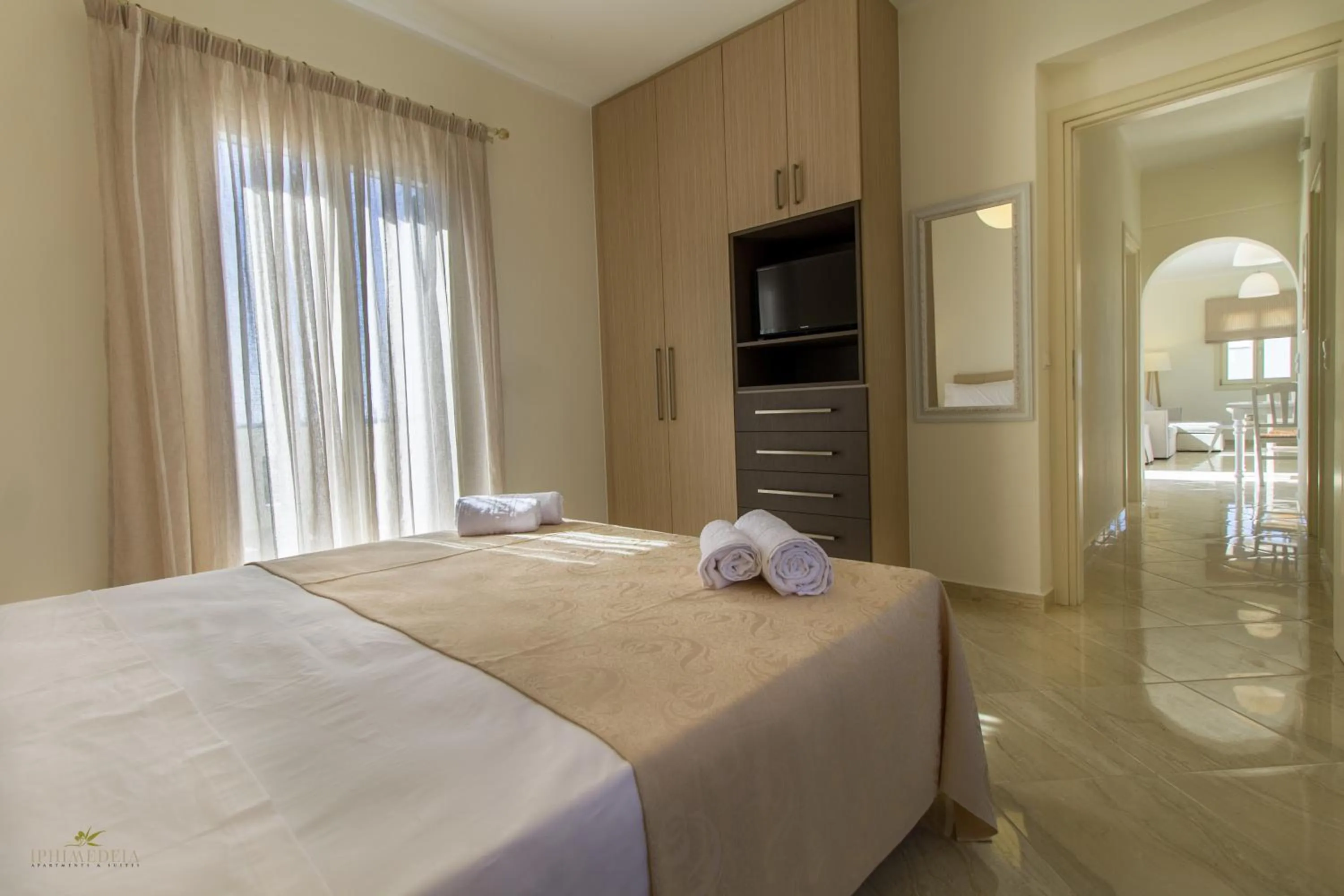 Bedroom, Bed in Iphimedeia Luxury Hotel & Suites