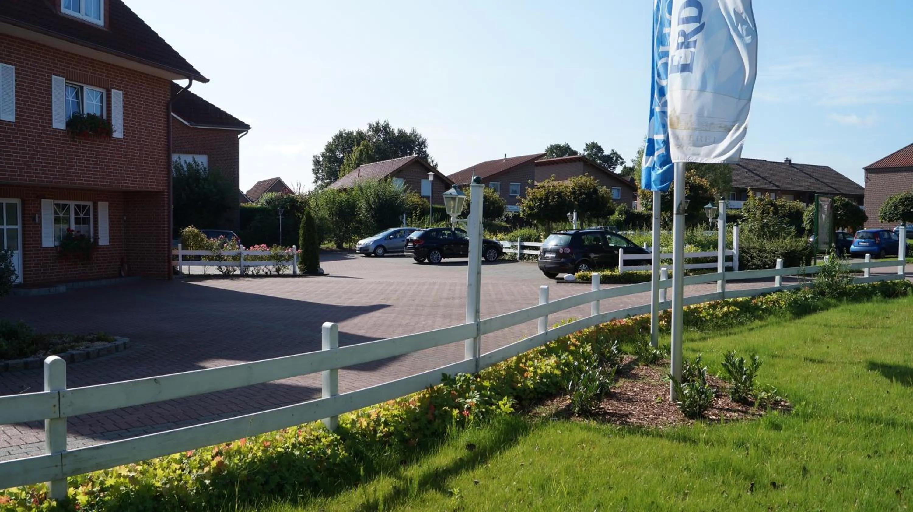 Patio in Hotel Flora