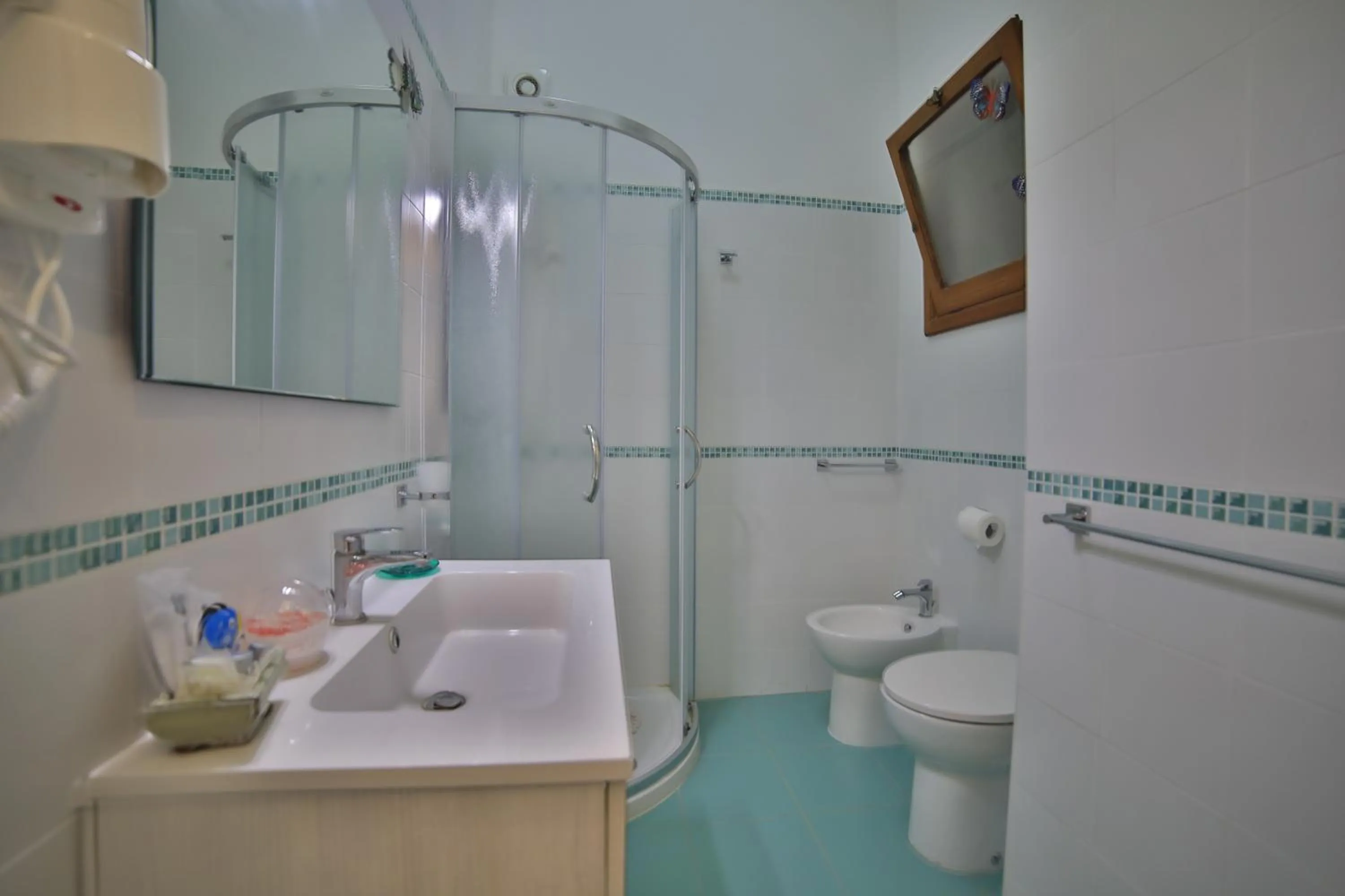 Shower in Villa Musella B&B