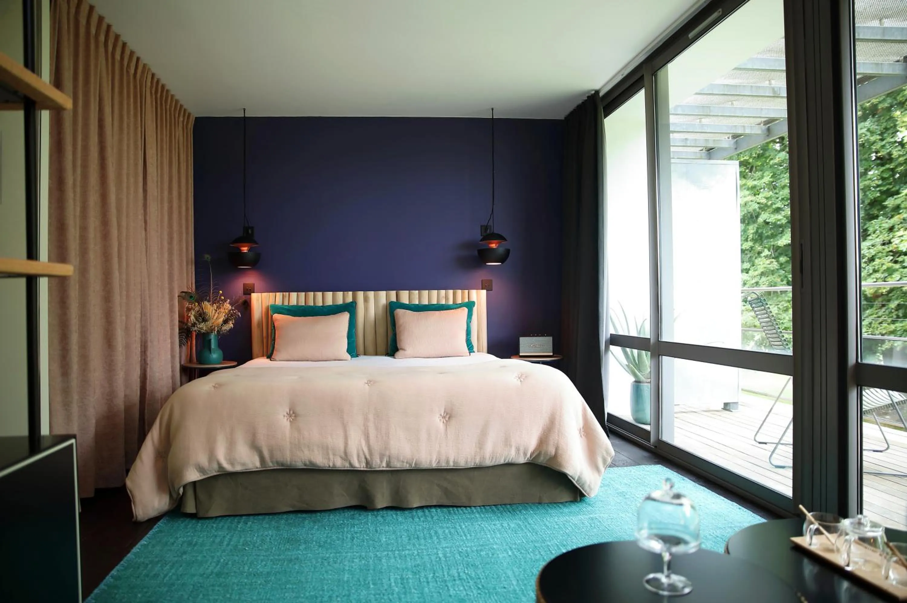 Bed in L'Auberge Basque-Relais & Châteaux