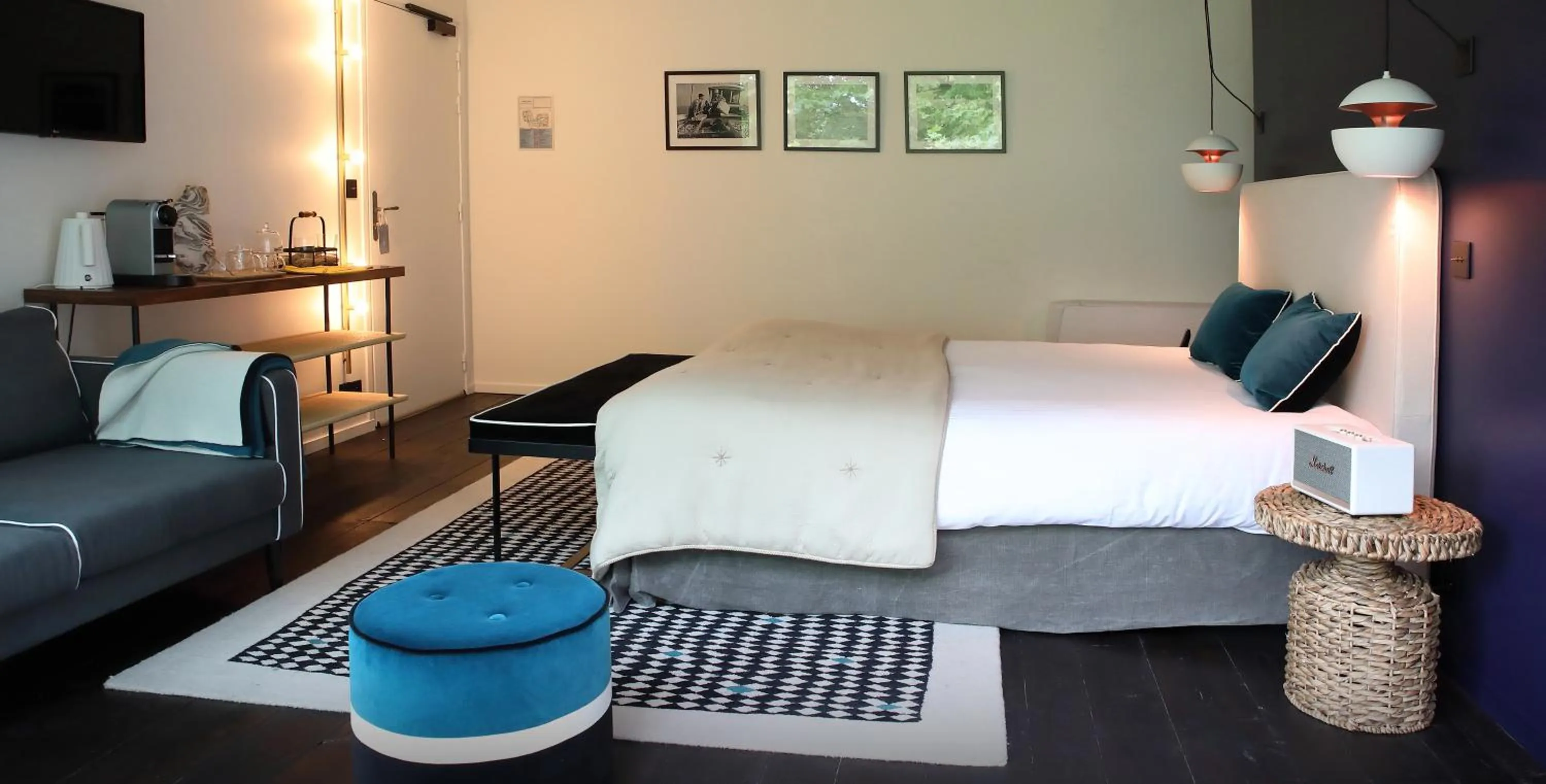 Bed in L'Auberge Basque-Relais & Châteaux