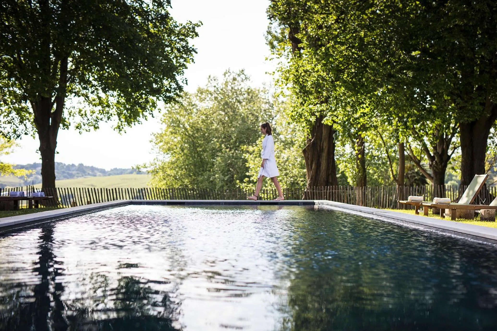 Swimming pool in L'Auberge Basque-Relais & Châteaux
