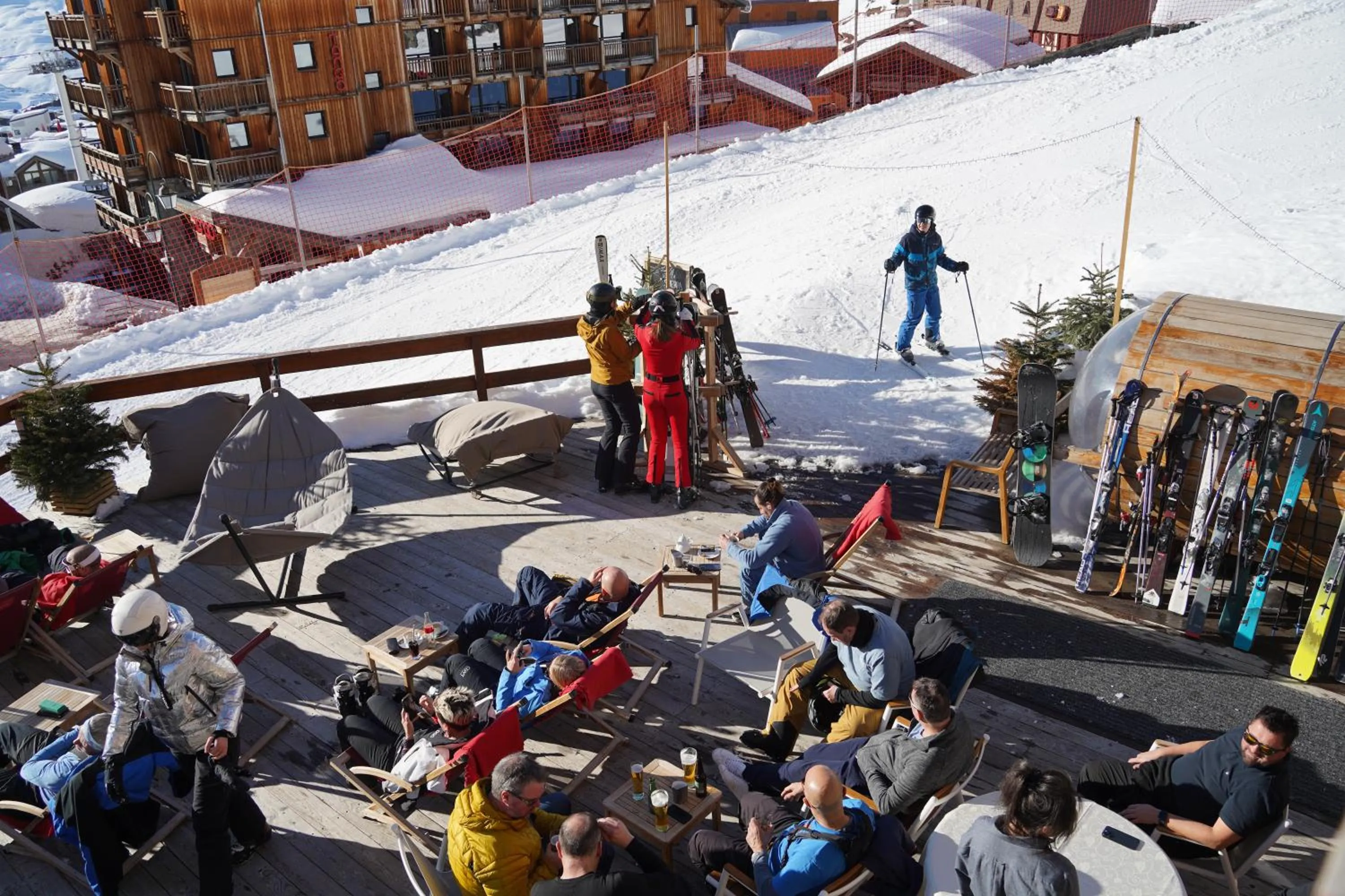 Patio in Hôtel Le Sherpa Val Thorens