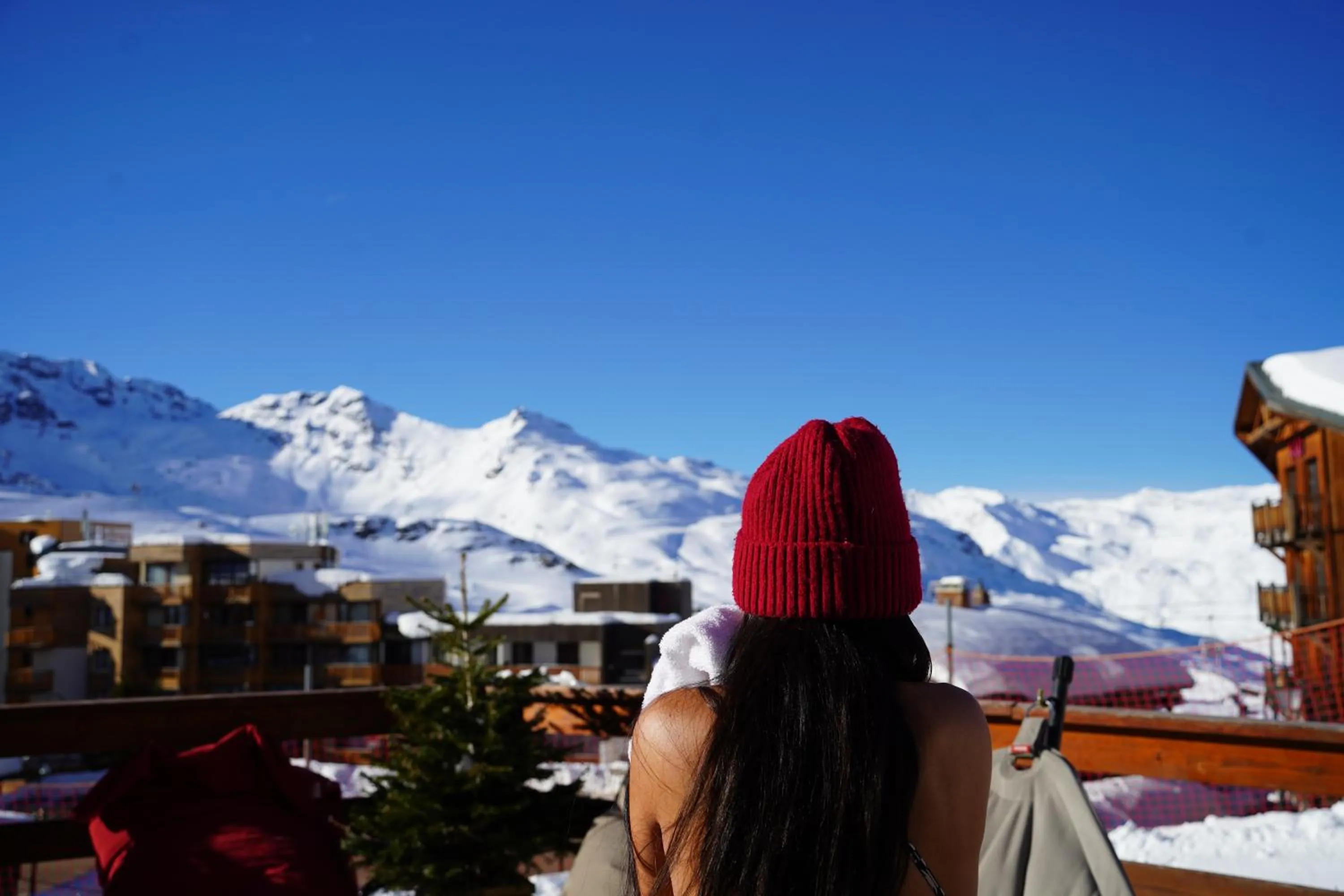 Mountain view in Hôtel Le Sherpa Val Thorens