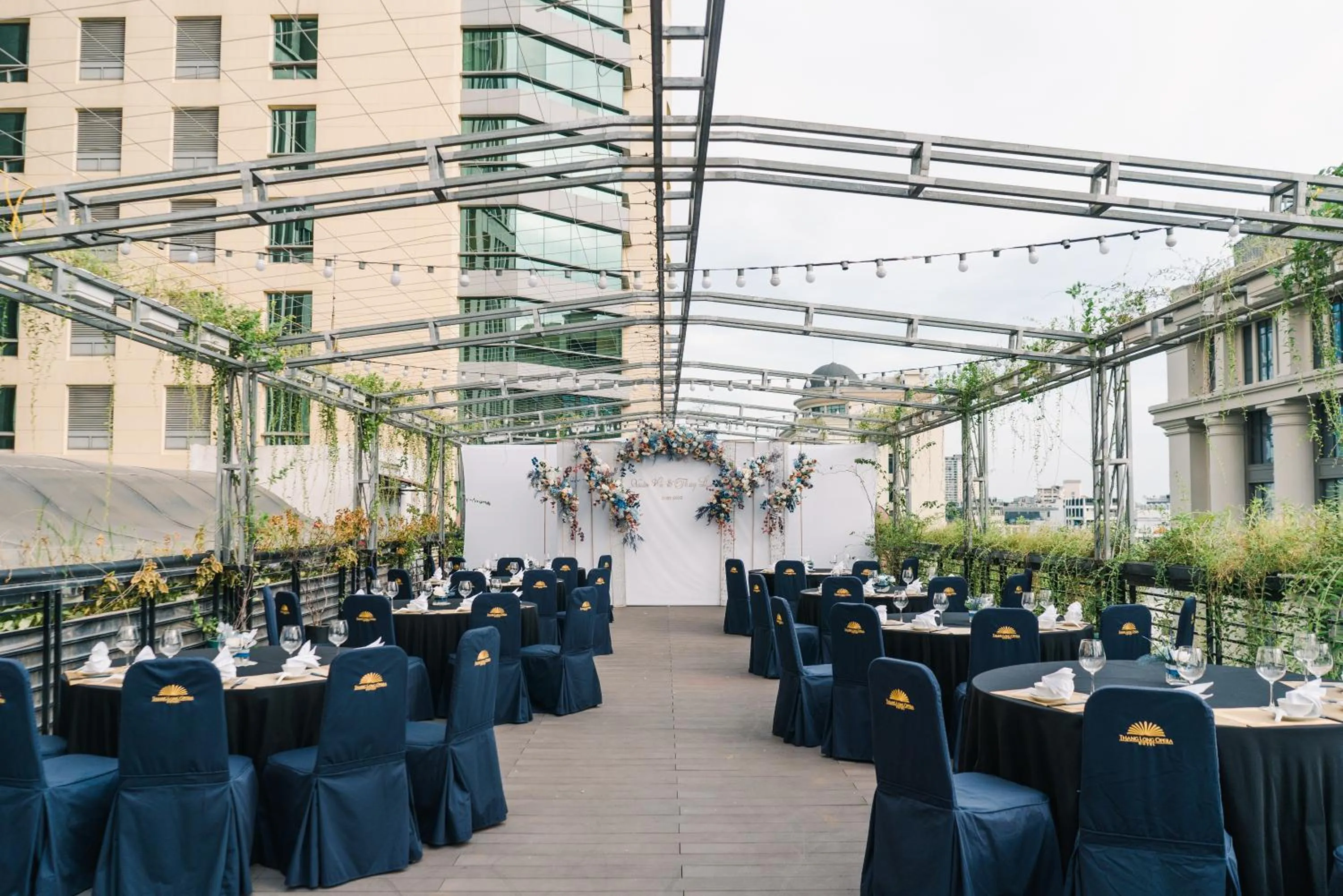 Patio in Thang Long Opera Hotel