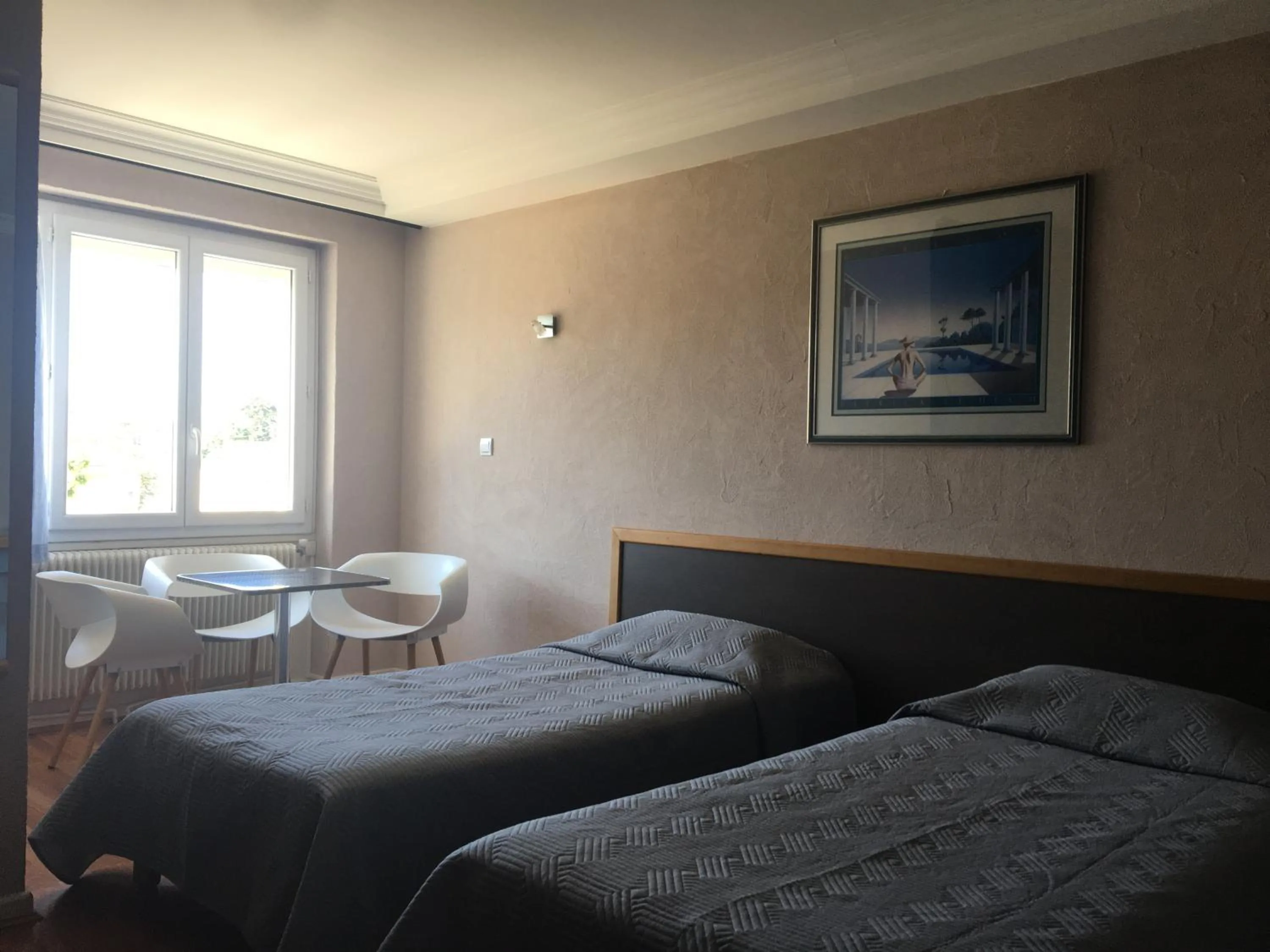 Photo of the whole room, Bed in Hotel Val De Saone Lyon Caluire Rillieux
