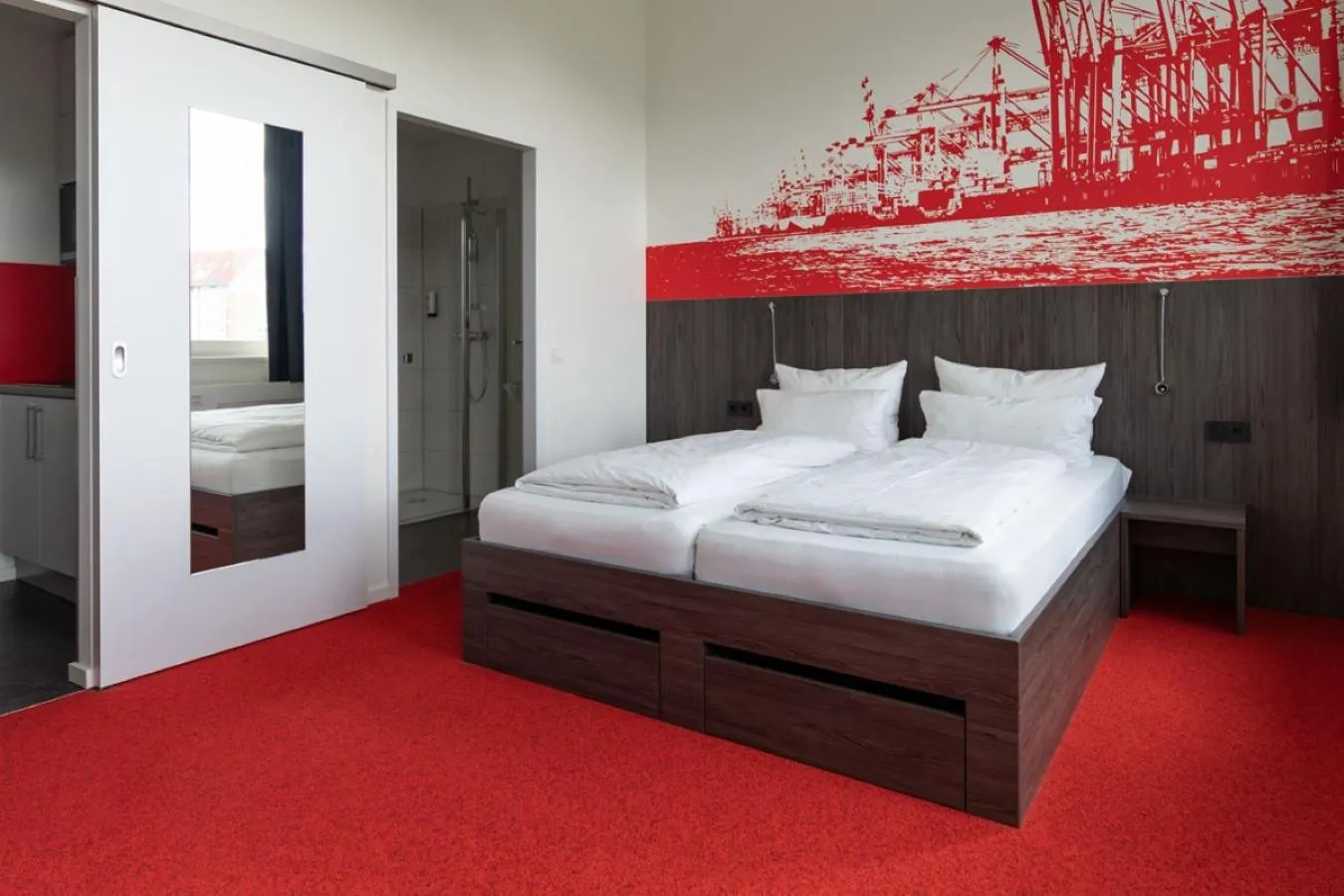 Bathroom, Bed in havenhostel Bremerhaven