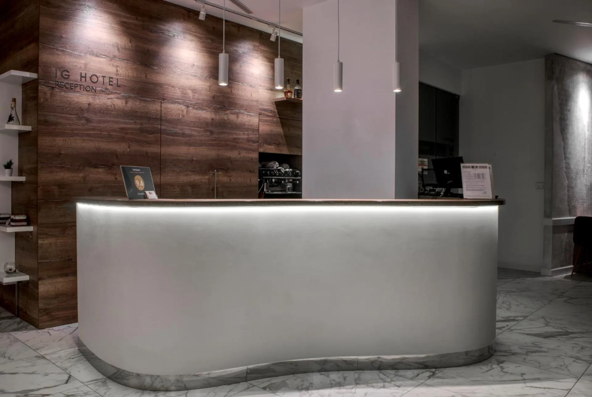 Lobby or reception in IG Hotel