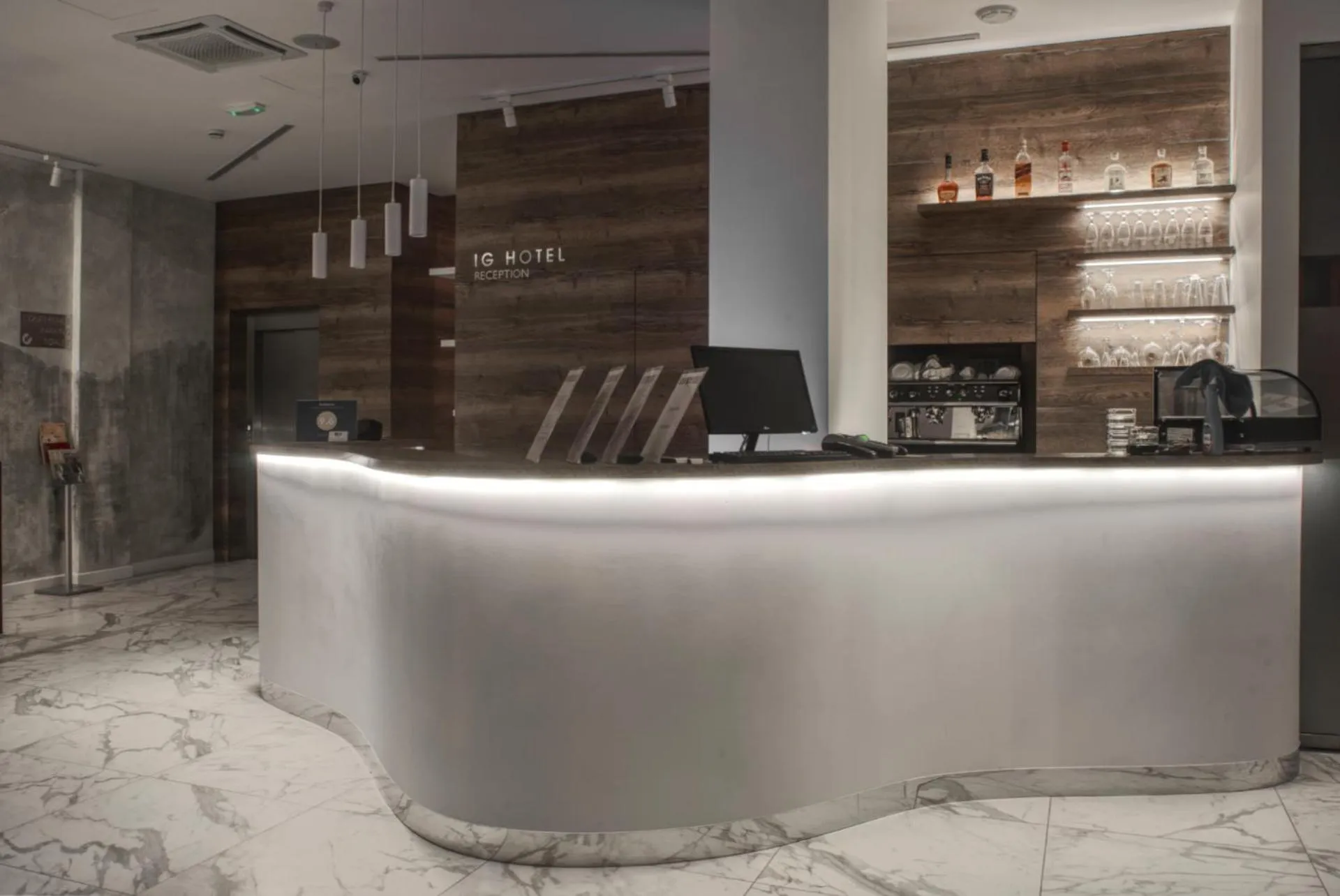 Lobby or reception in IG Hotel