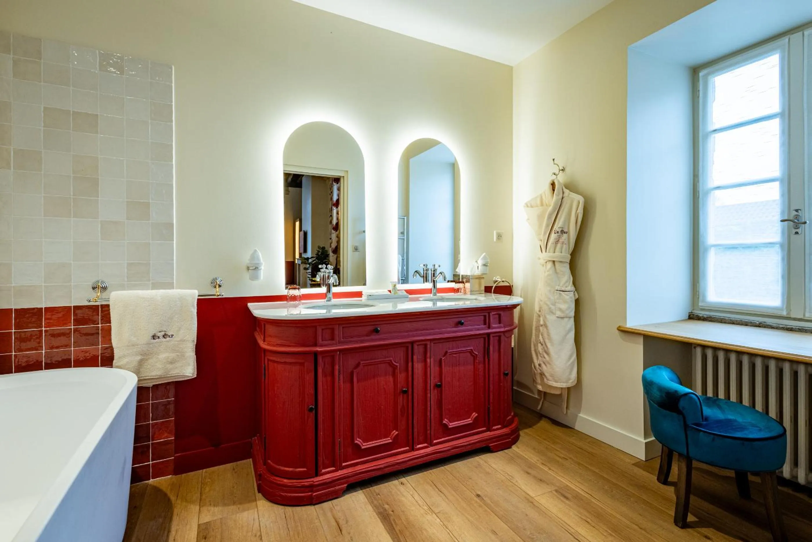 Bathroom in Hôtel Le Cep & Spa