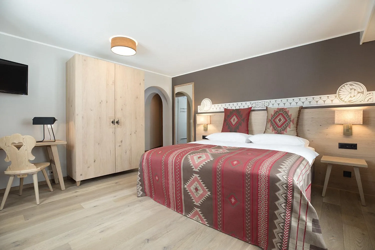 Bed in Hotel Steffani