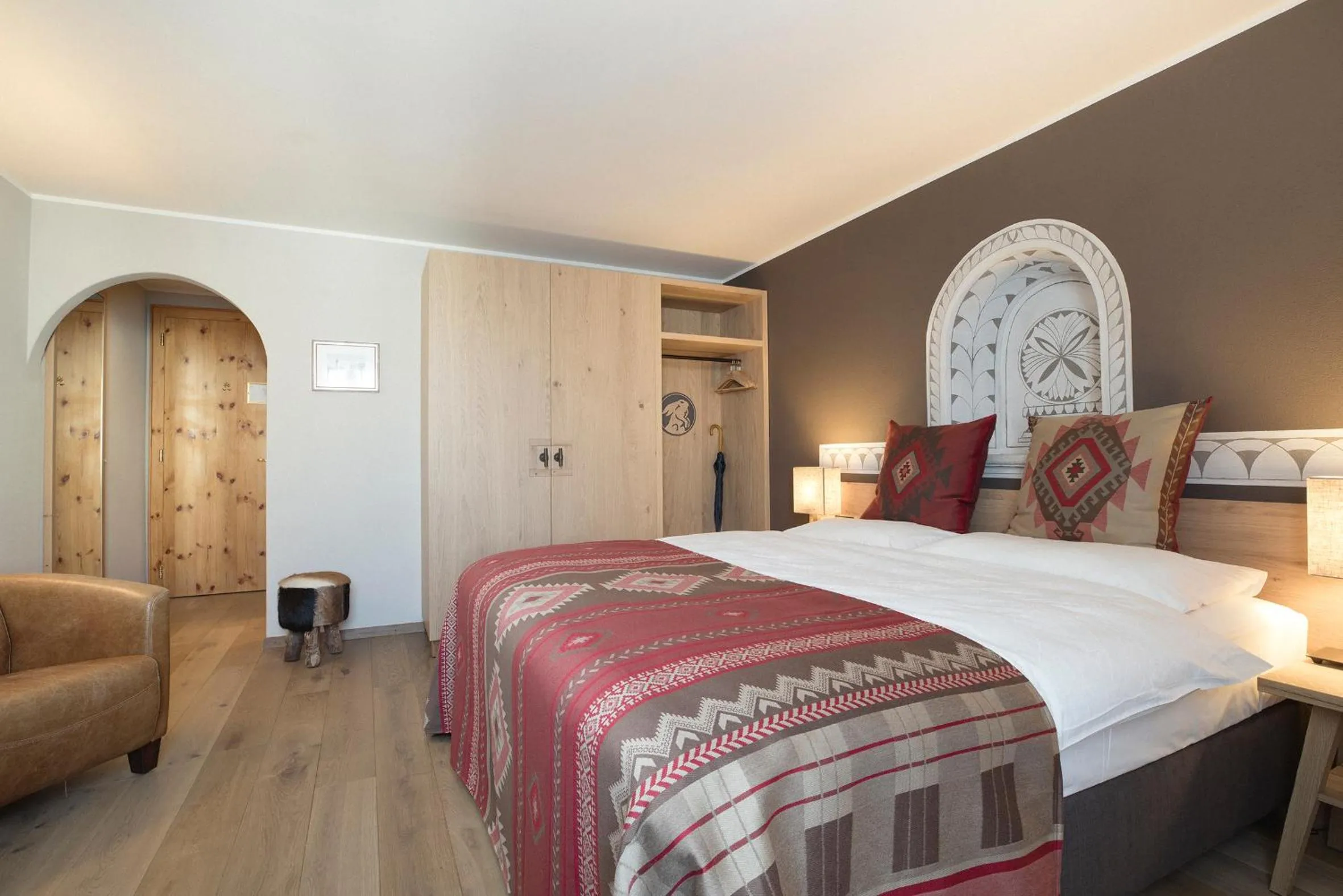 Bed in Hotel Steffani