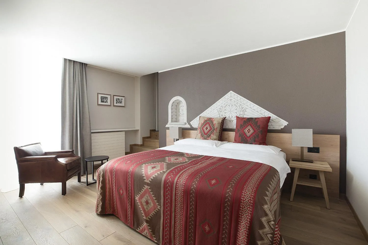 Bed in Hotel Steffani