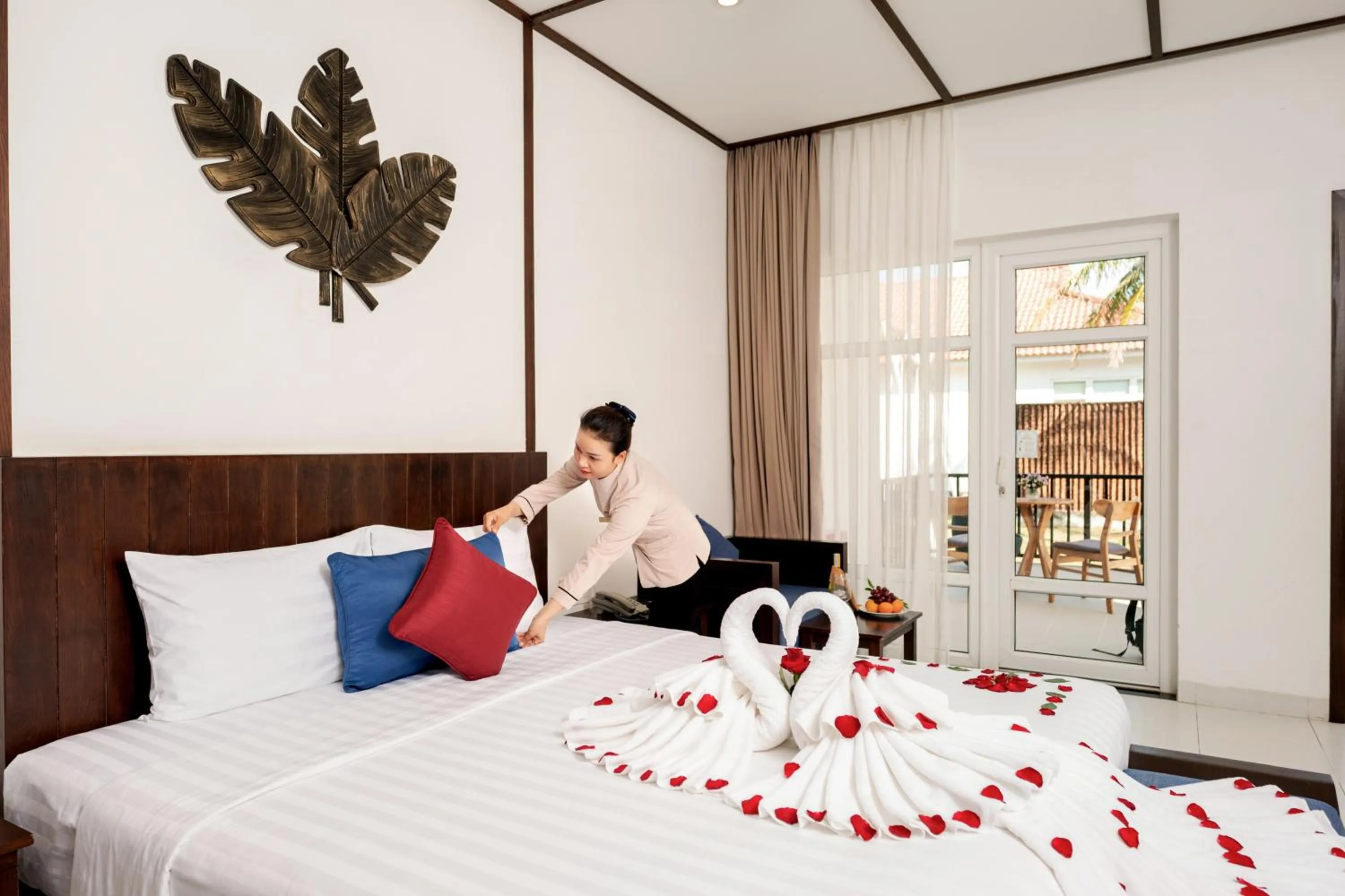 Decorative detail, Bed in Tam Thanh Beach Resort & Spa