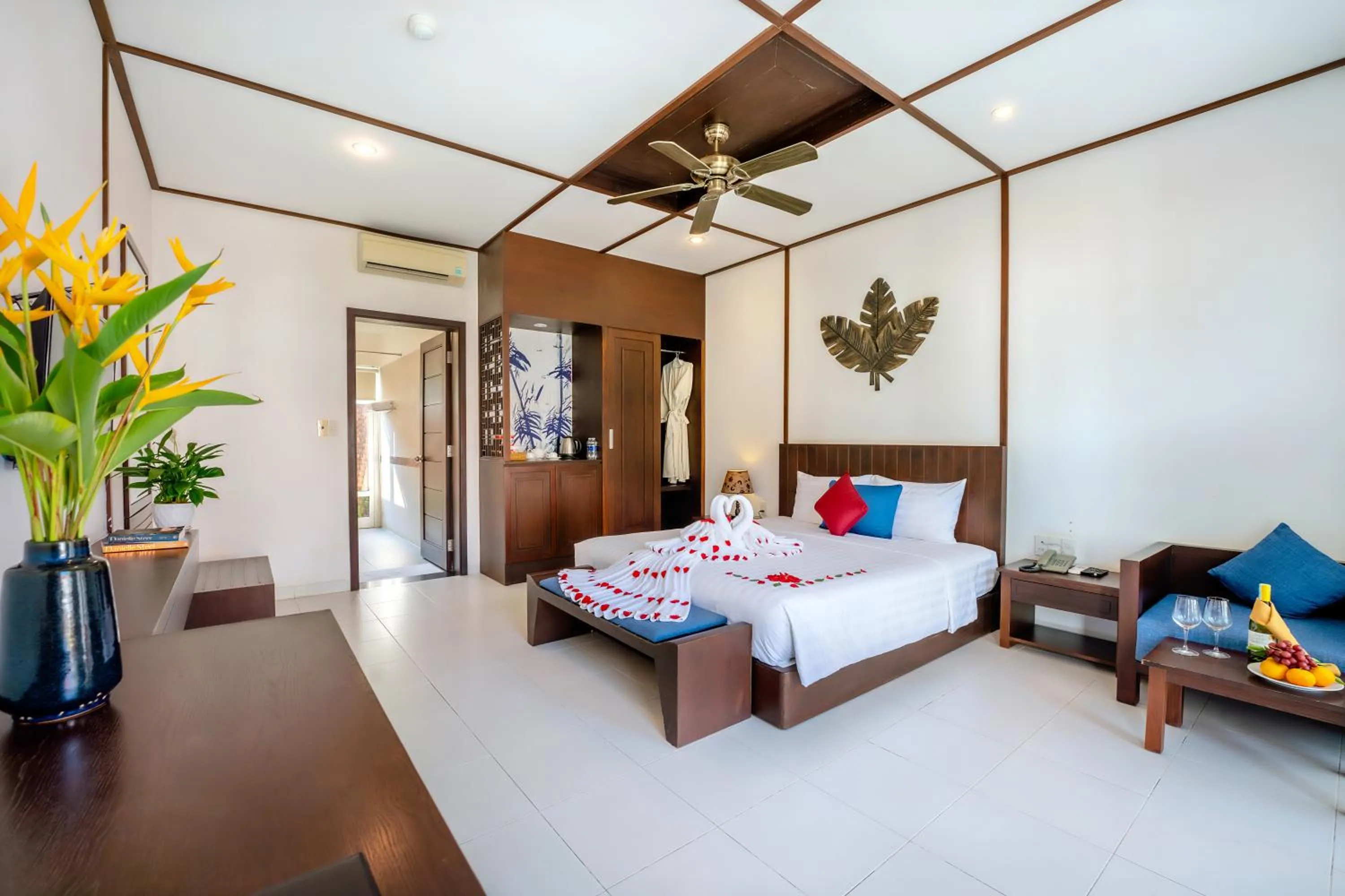 Bedroom, Bed in Tam Thanh Beach Resort & Spa