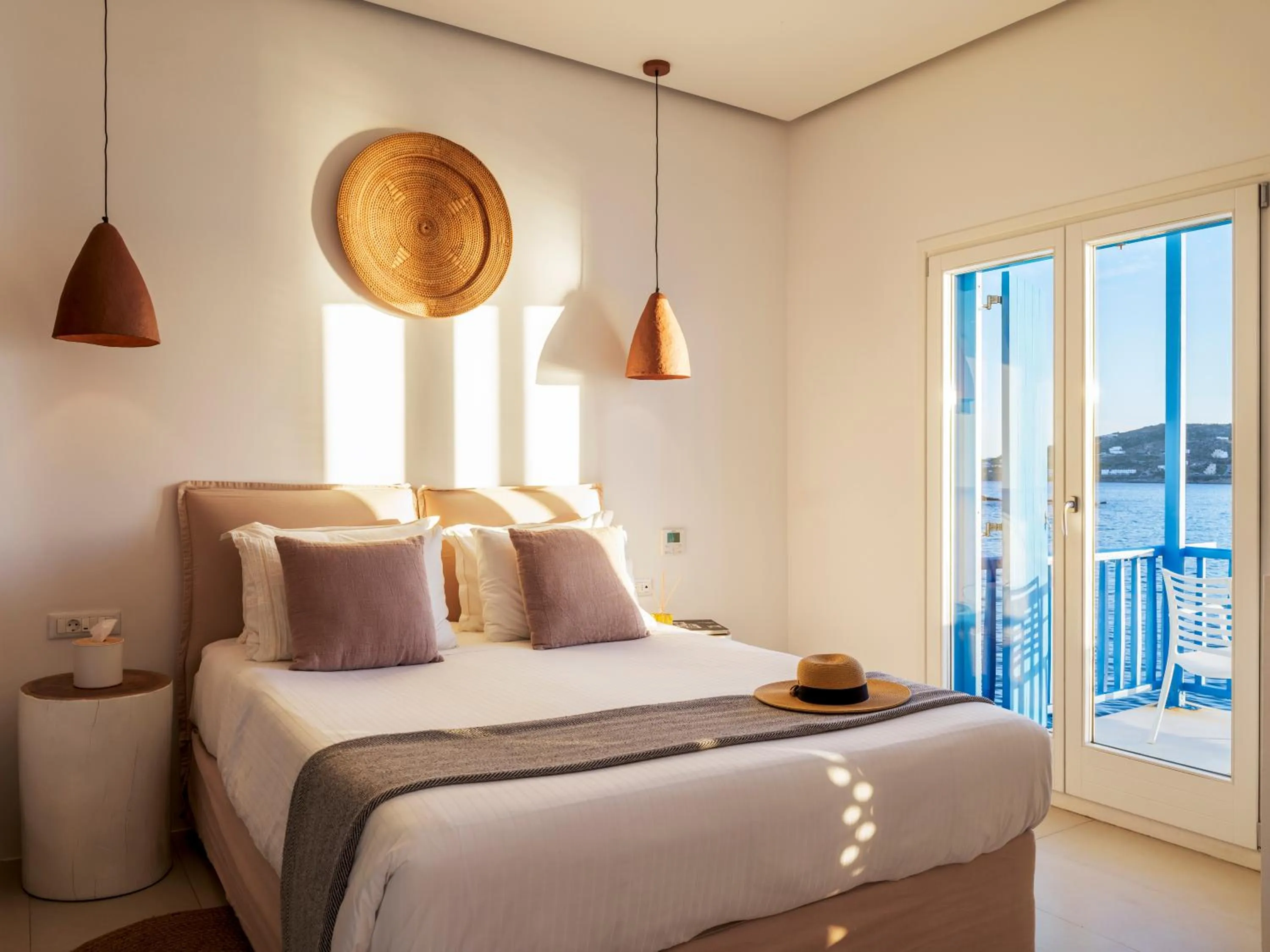 Bed in Bluetopia Suites