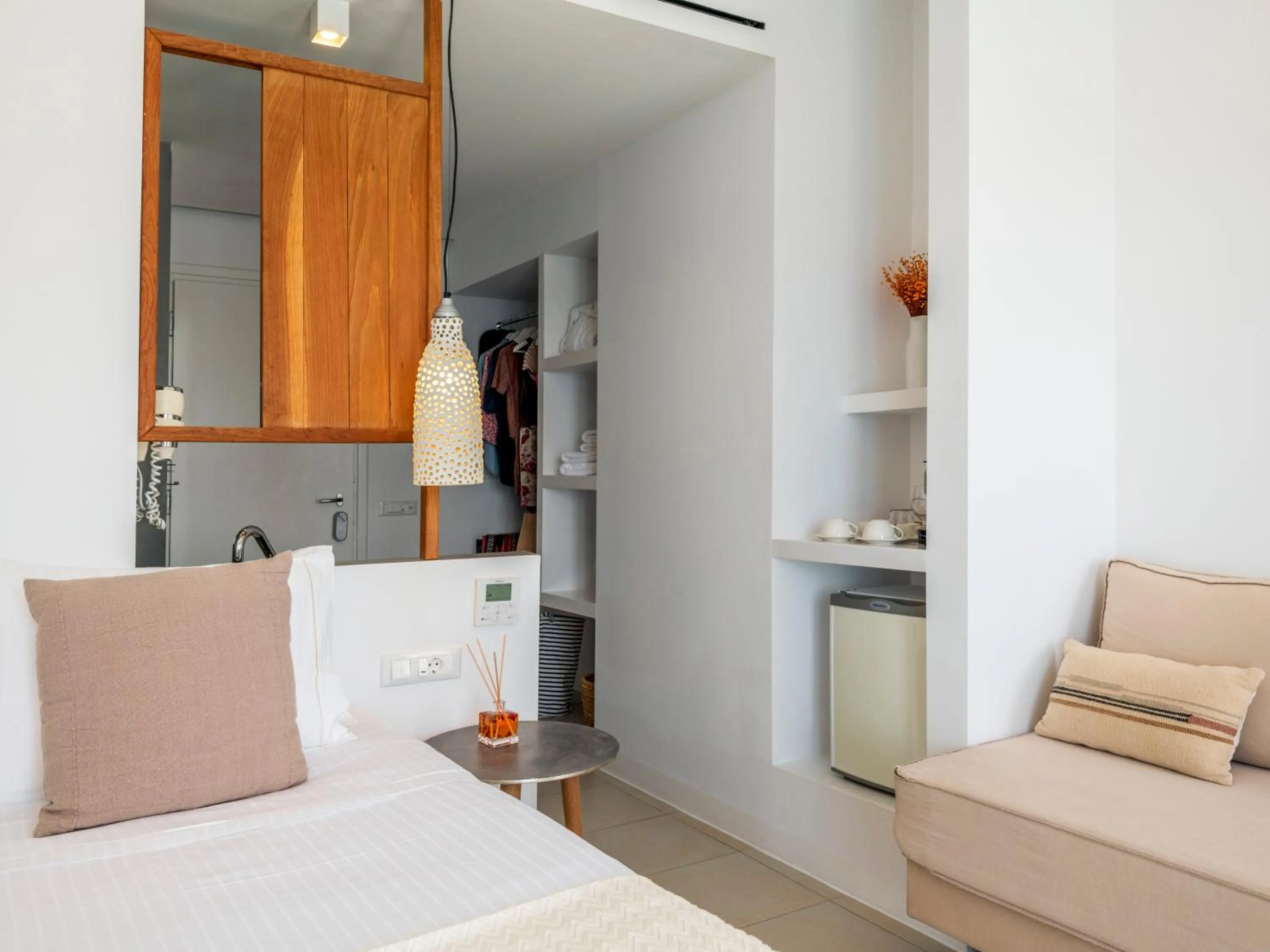 Bed in Bluetopia Suites