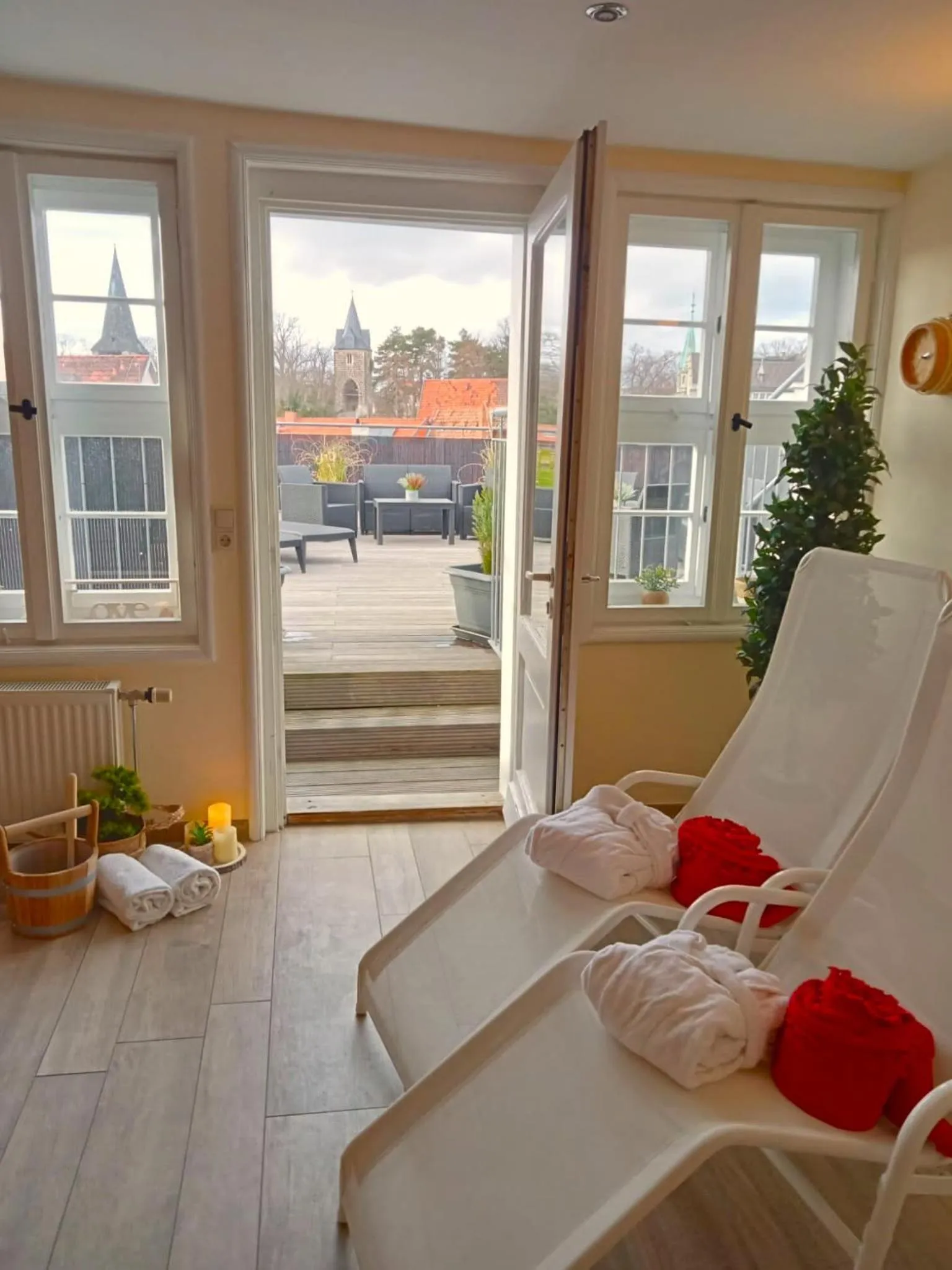 Sauna in Hotel Theophano