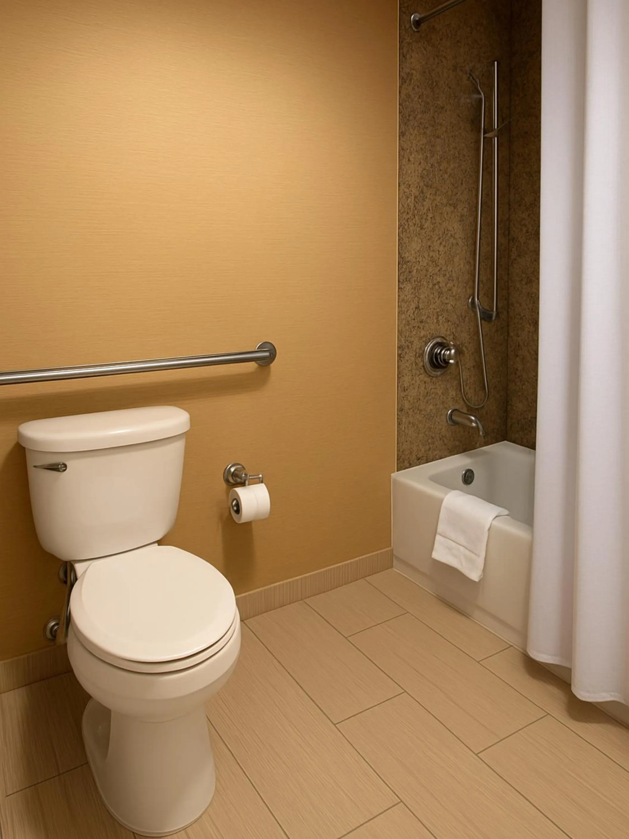 Bathroom in Crowne Plaza Chicago O'Hare Hotel & Conference Center by IHG