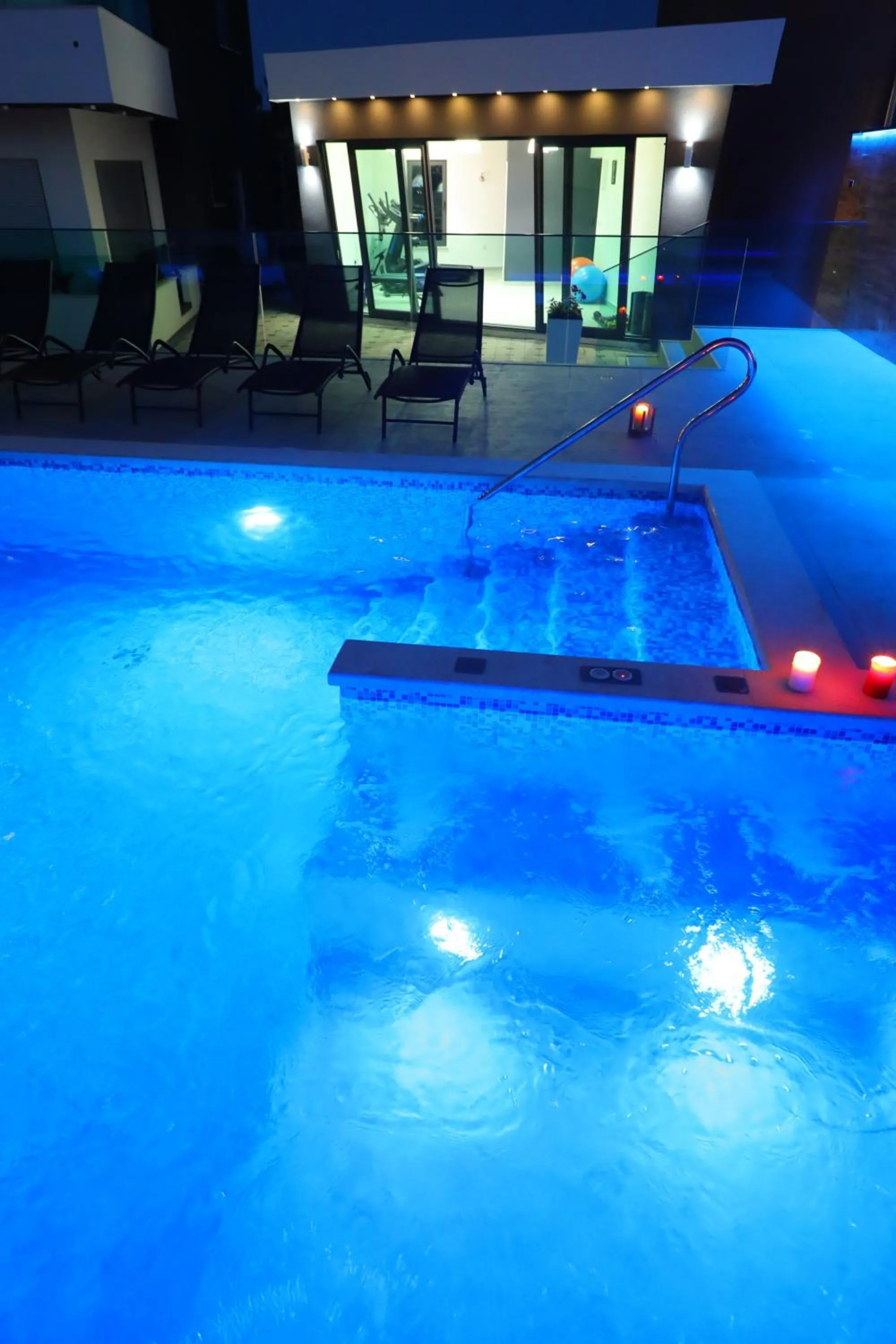 Pool view in Boutique Apartments Ad Astra