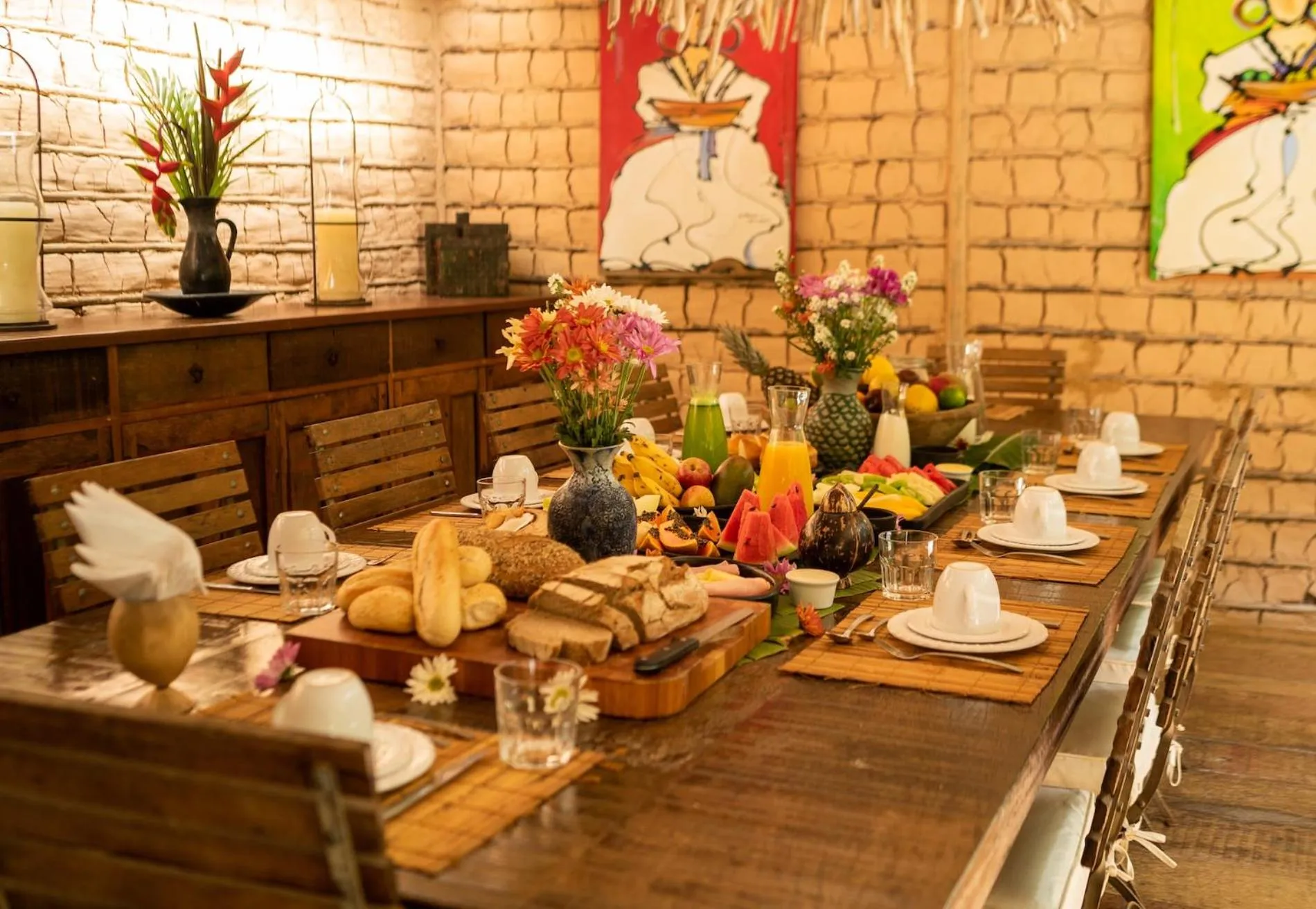 Seating area in Casa Angatu