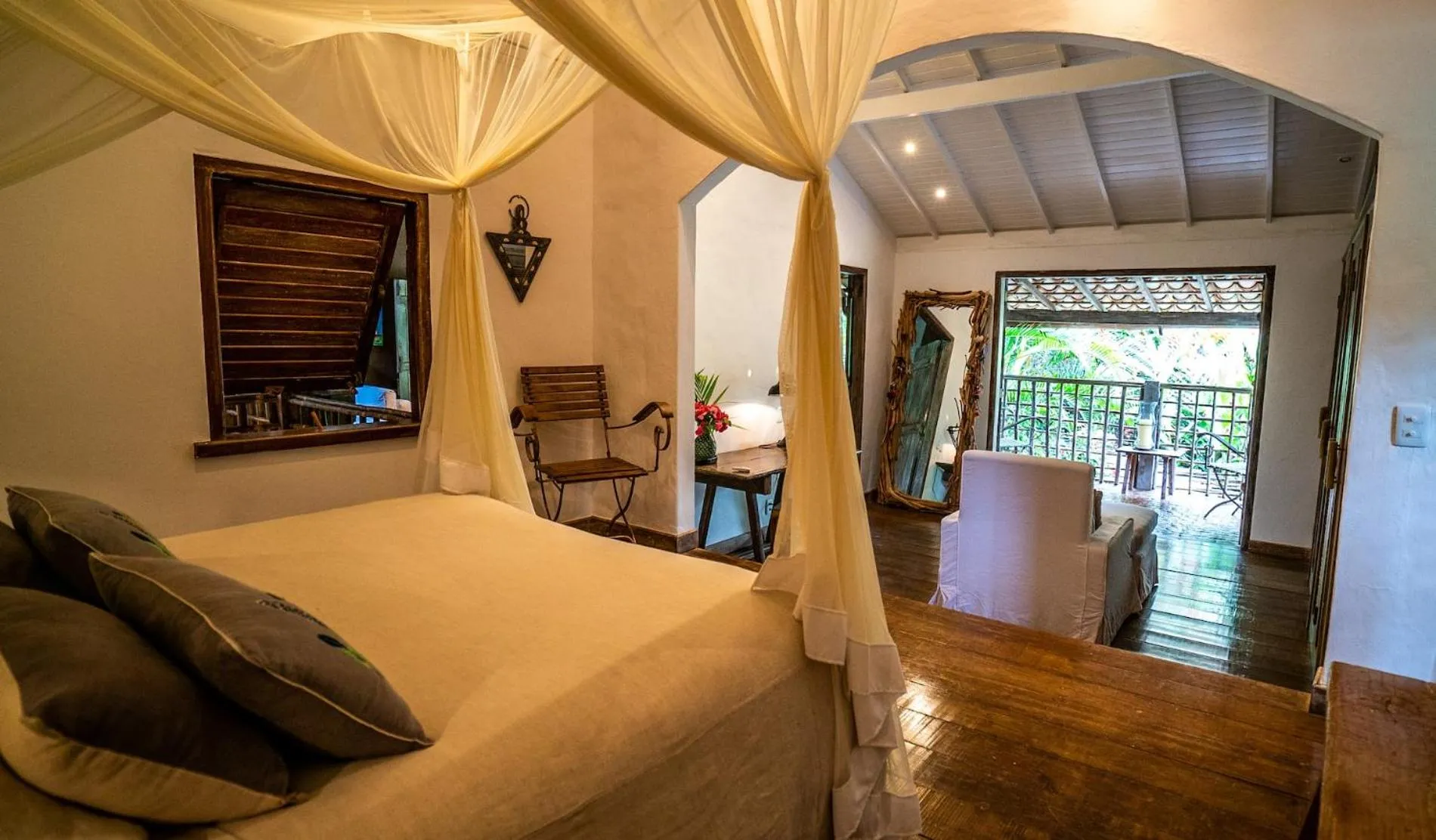 Balcony/Terrace, Bed in Casa Angatu