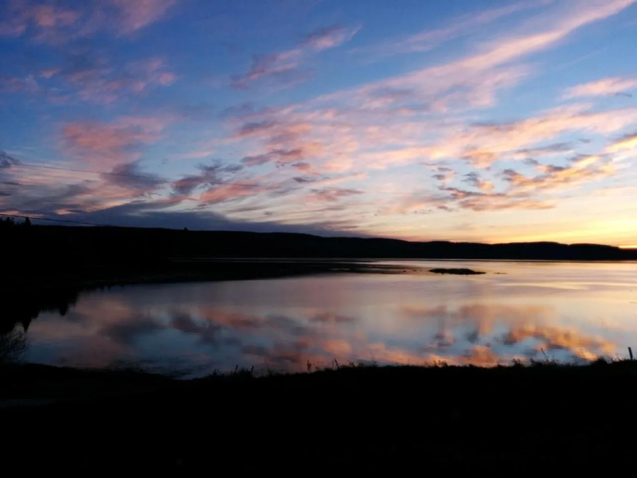 River view in La vieille ferme, Écogîte