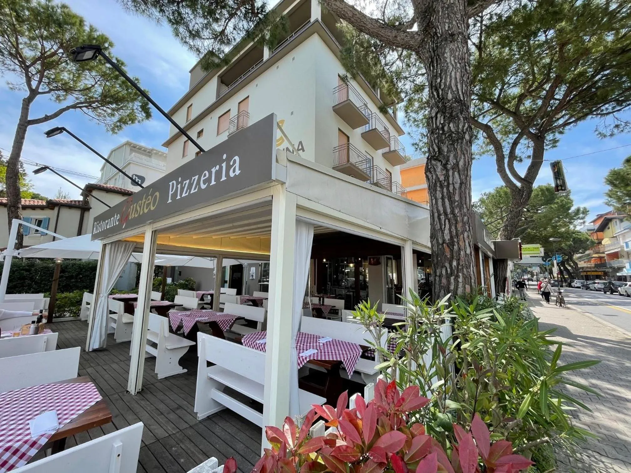 Patio in Hotel Cristina