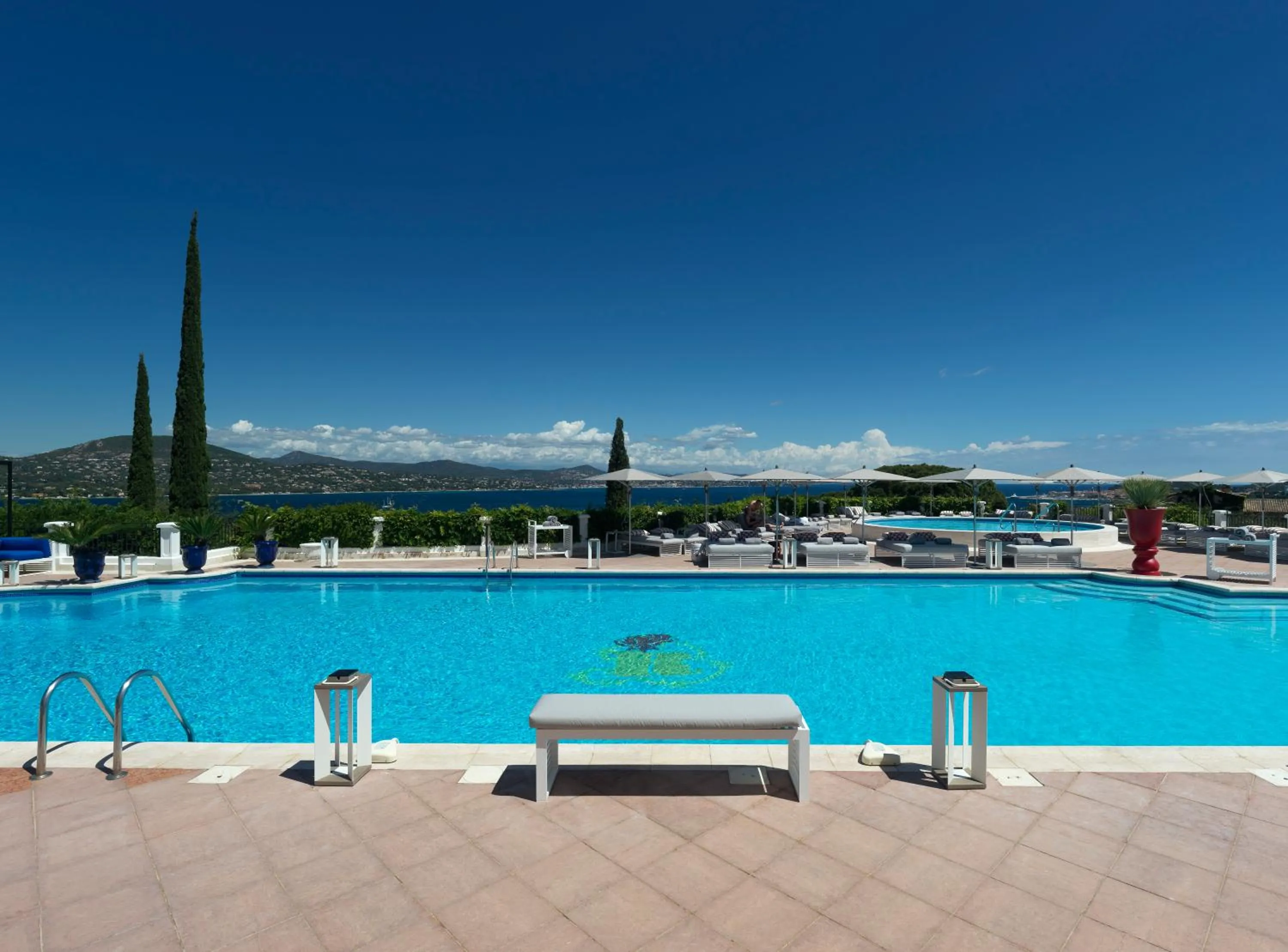 Pool view in Althoff Hotel Villa Belrose