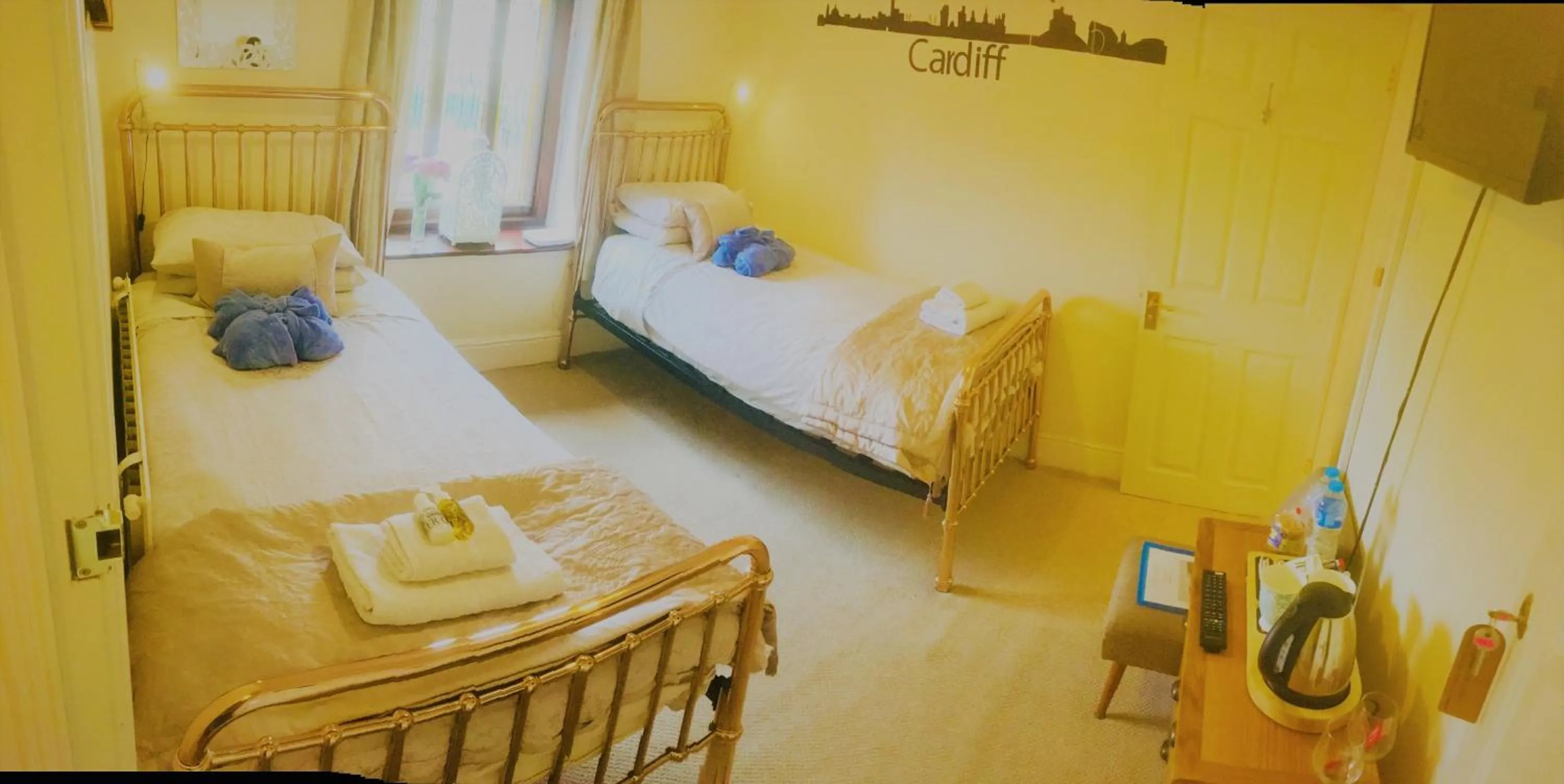 Bed in Ty Mynydd Lodge