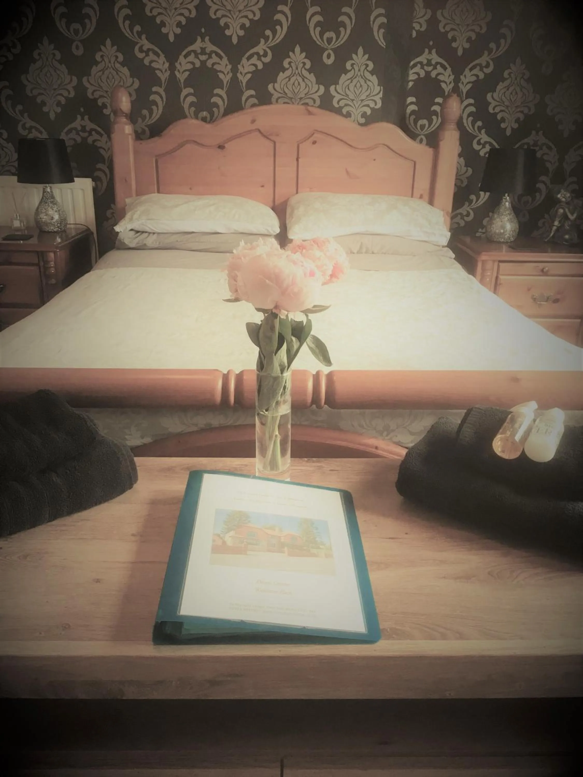 Bed in Ty Mynydd Lodge