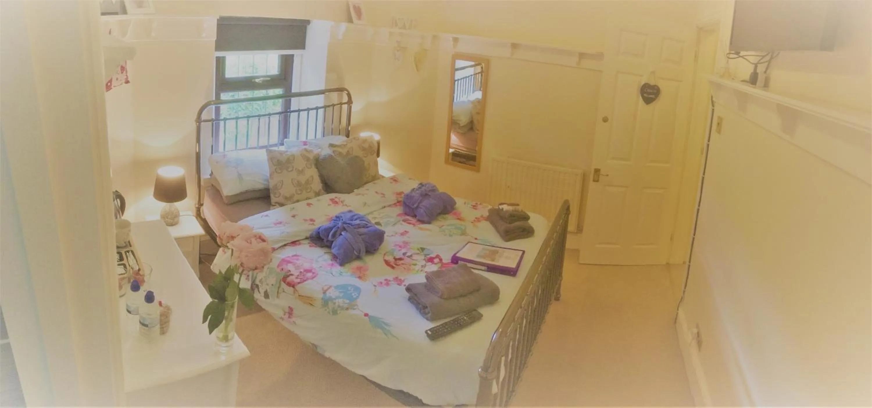 Bed in Ty Mynydd Lodge